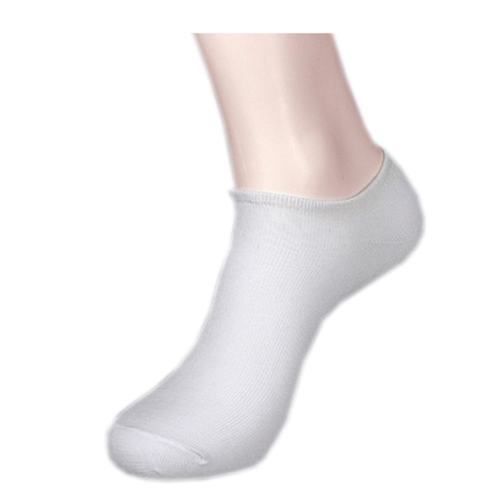 Men's No Show Socks - White 10-13 3 Pack 3