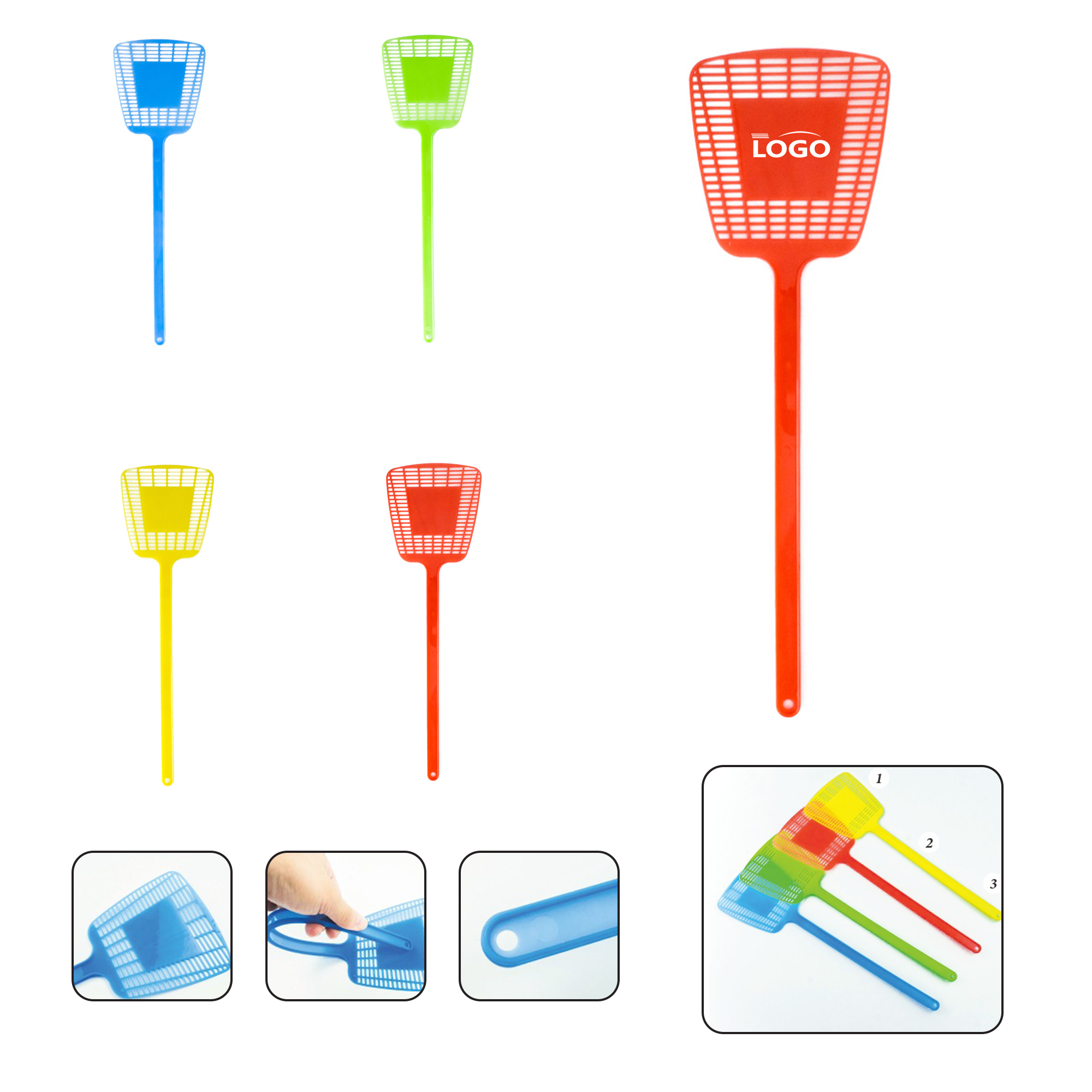 Durable Mesh Long Handle Fly Swatter 2