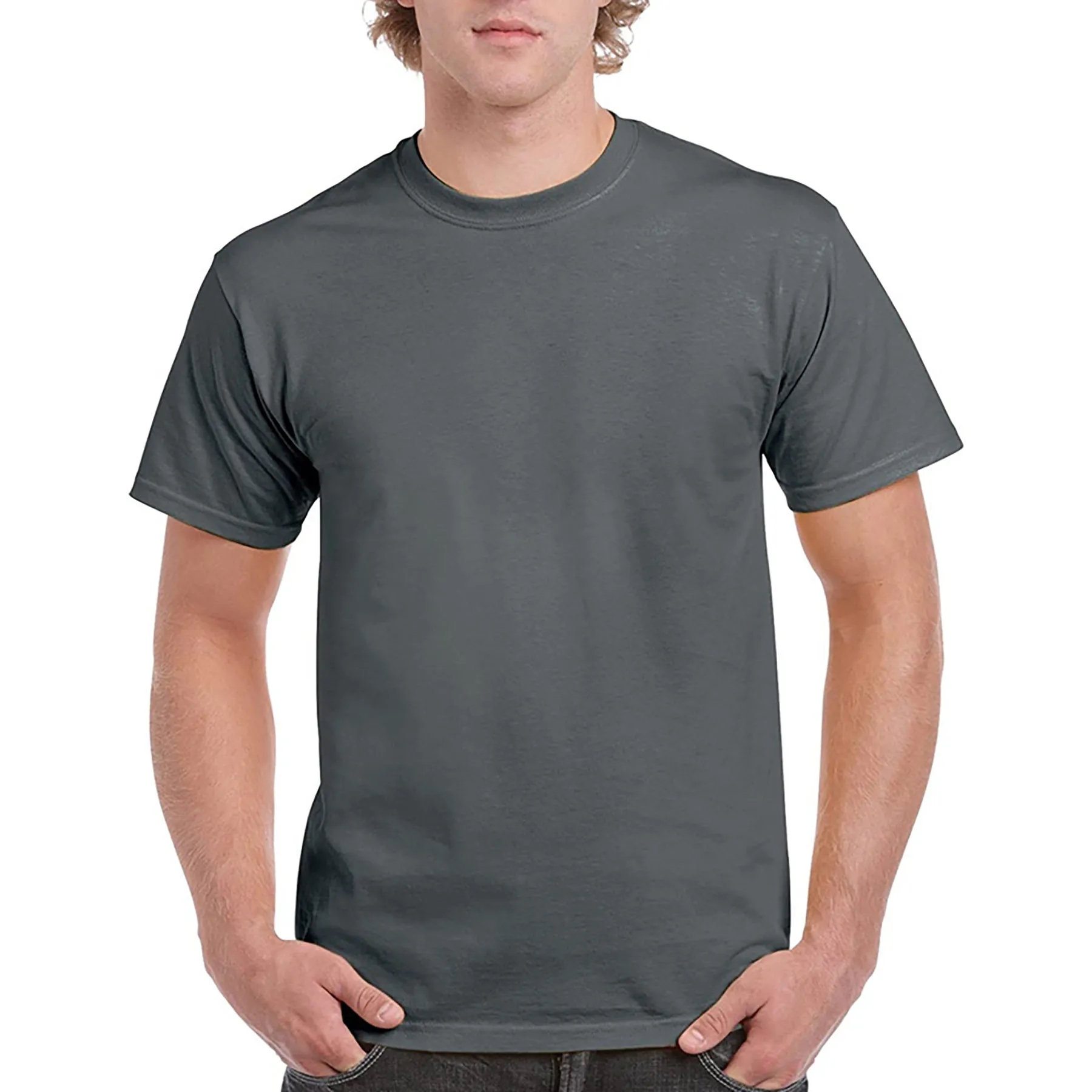 100% Cotton Crew Neck T-shirt Men's 19