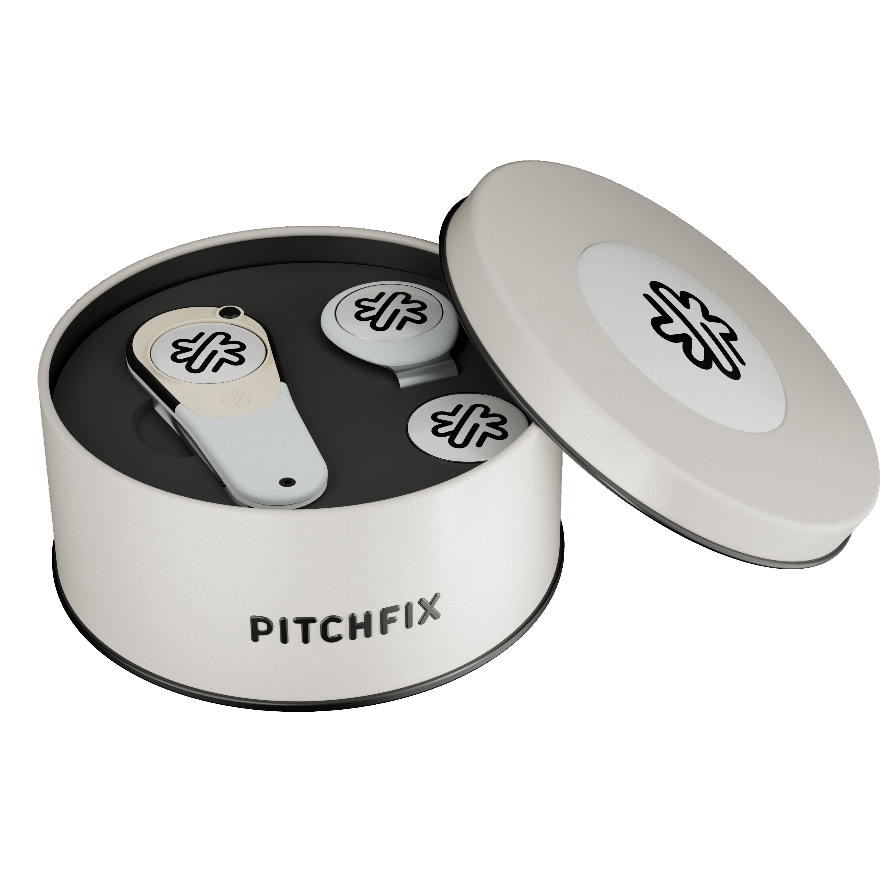 Pitchfix Icon Golf Divot Tool in Round Tin 10
