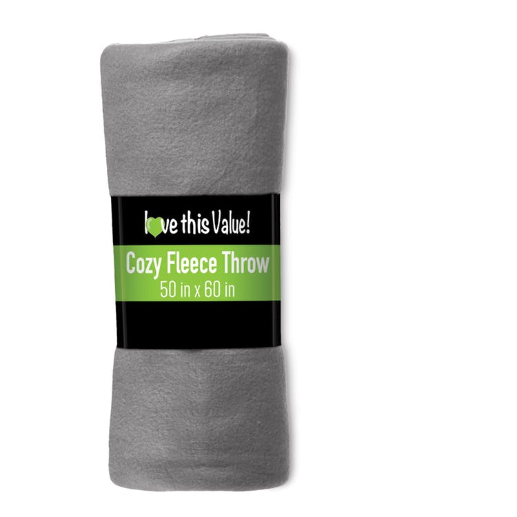 Fleece Blankets - Gray 50" x 60" 3