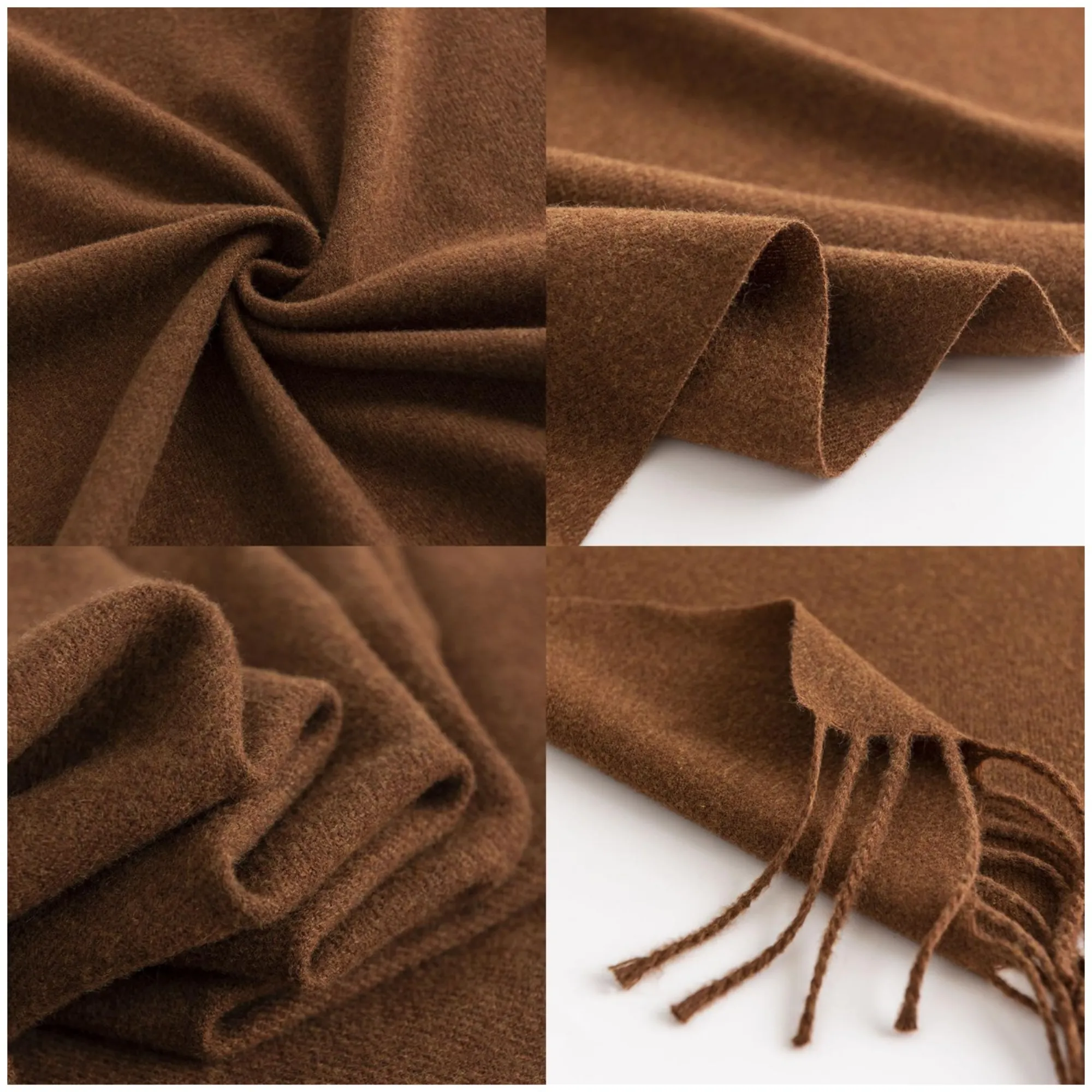MOQ50 Cashmere Pashmina Woven Scarf & Fringes 15