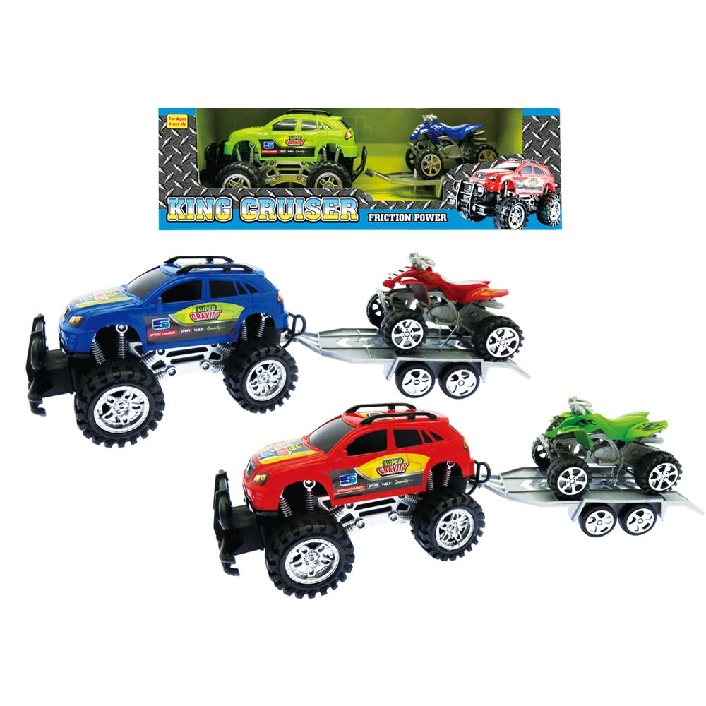 Trucks and ATV Towing Play Sets - Friction Powered Assorted 2