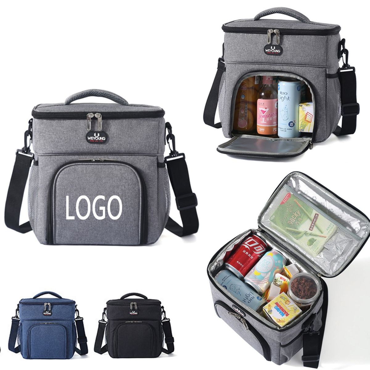 14L Double Layer Insulated Lunch Bag