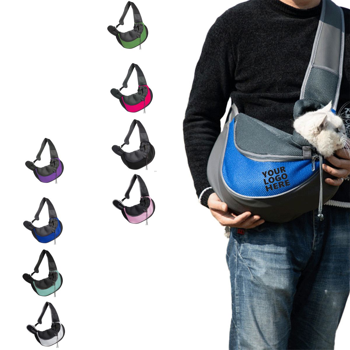 Breathable Portable Oxford Cloth Pet Shoulder Bag 2
