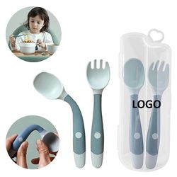 Children's Training Foldable Fork and Spoon Set