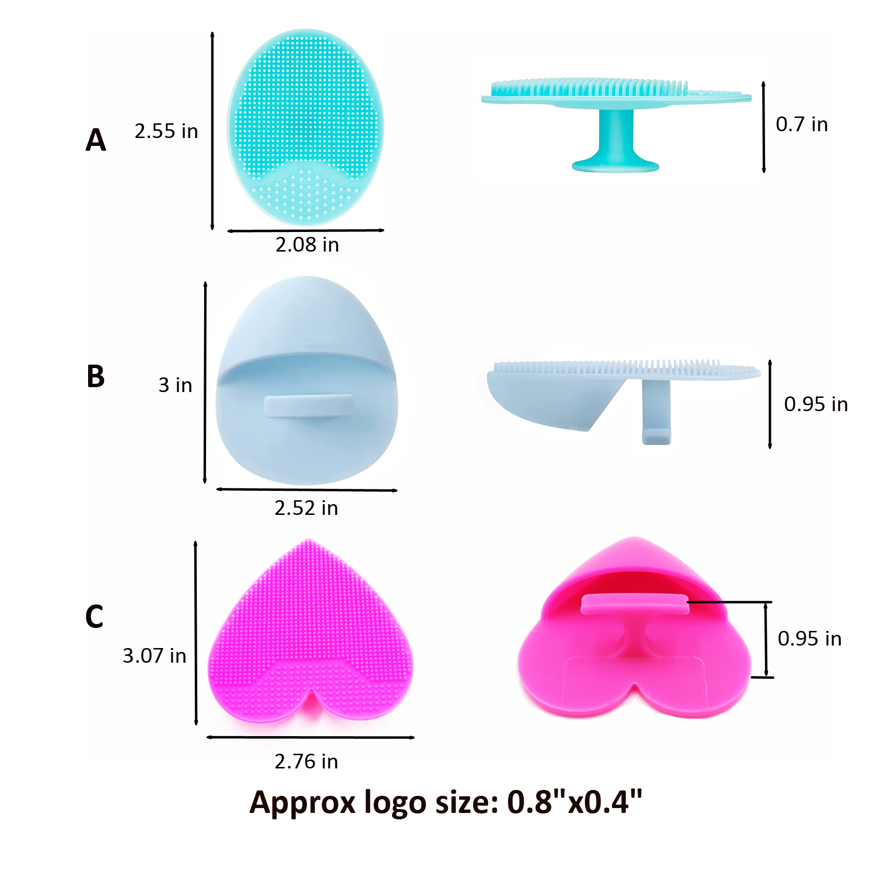 Silicone Face Cleansing Brush Scrubber 33