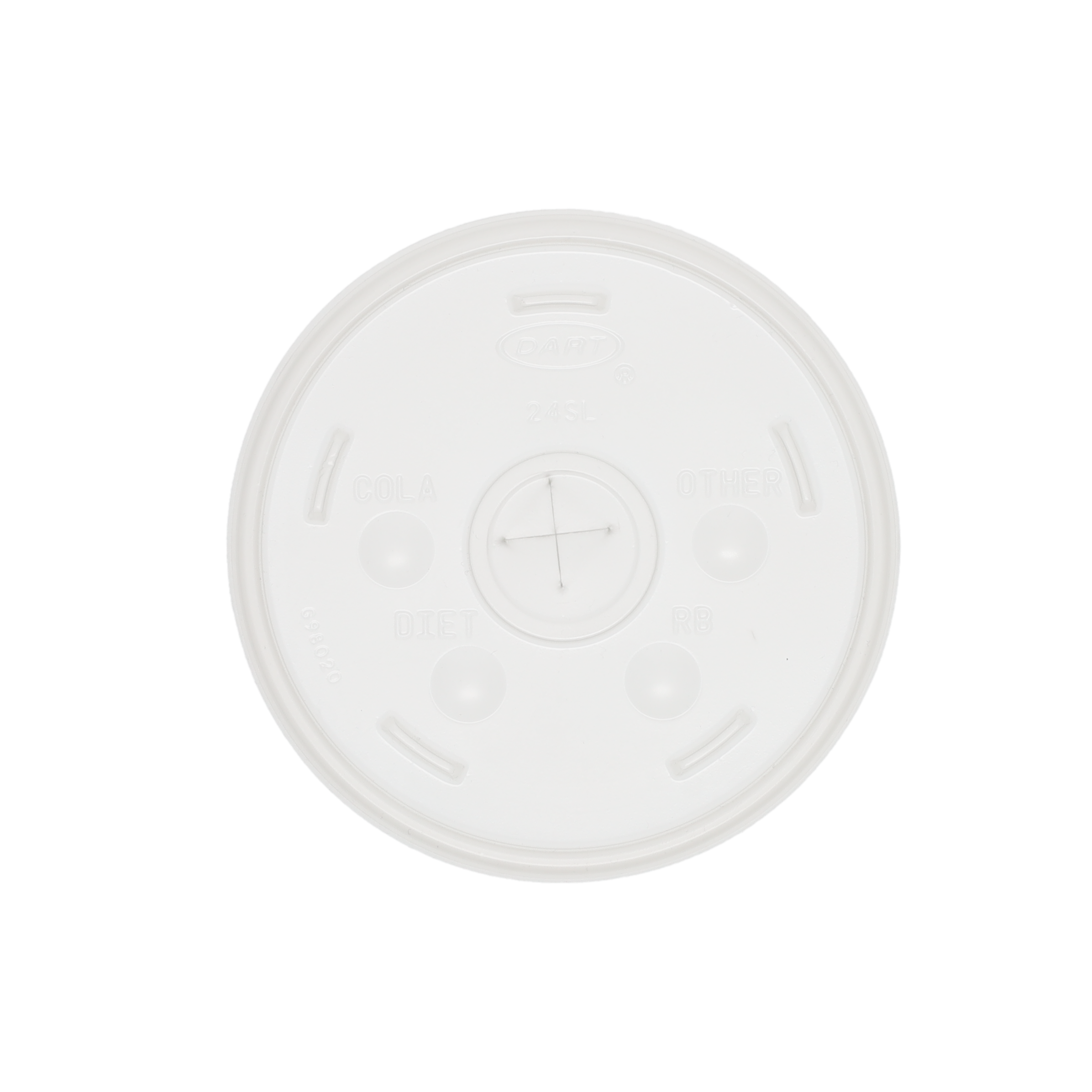 14/16/20/24 oz Foam Cup Straw Slot Lid Frosted 4