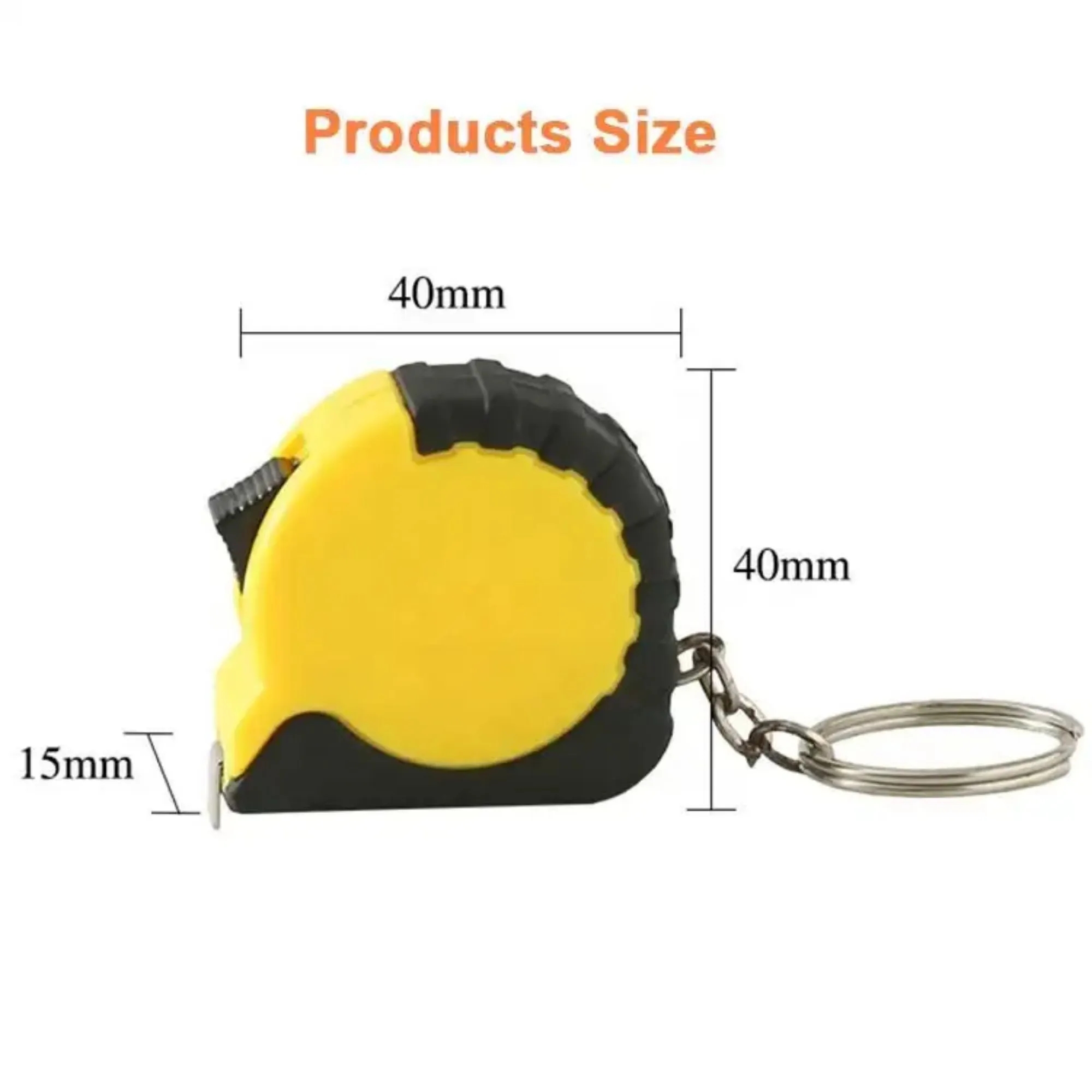 Mini 3ft Metal Tape Measure With Keychain 15