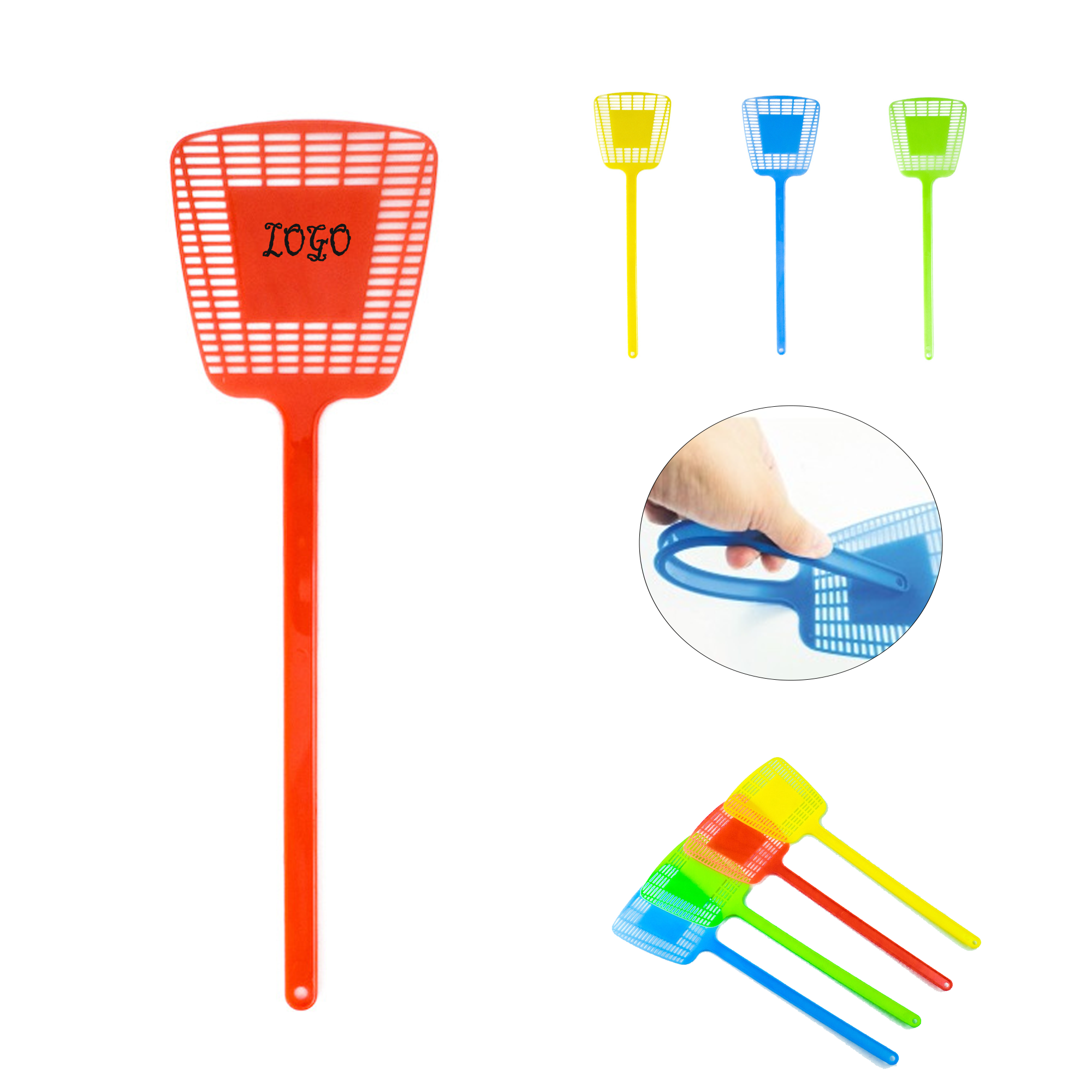 Long-handled Plastic Fly Swatter 7