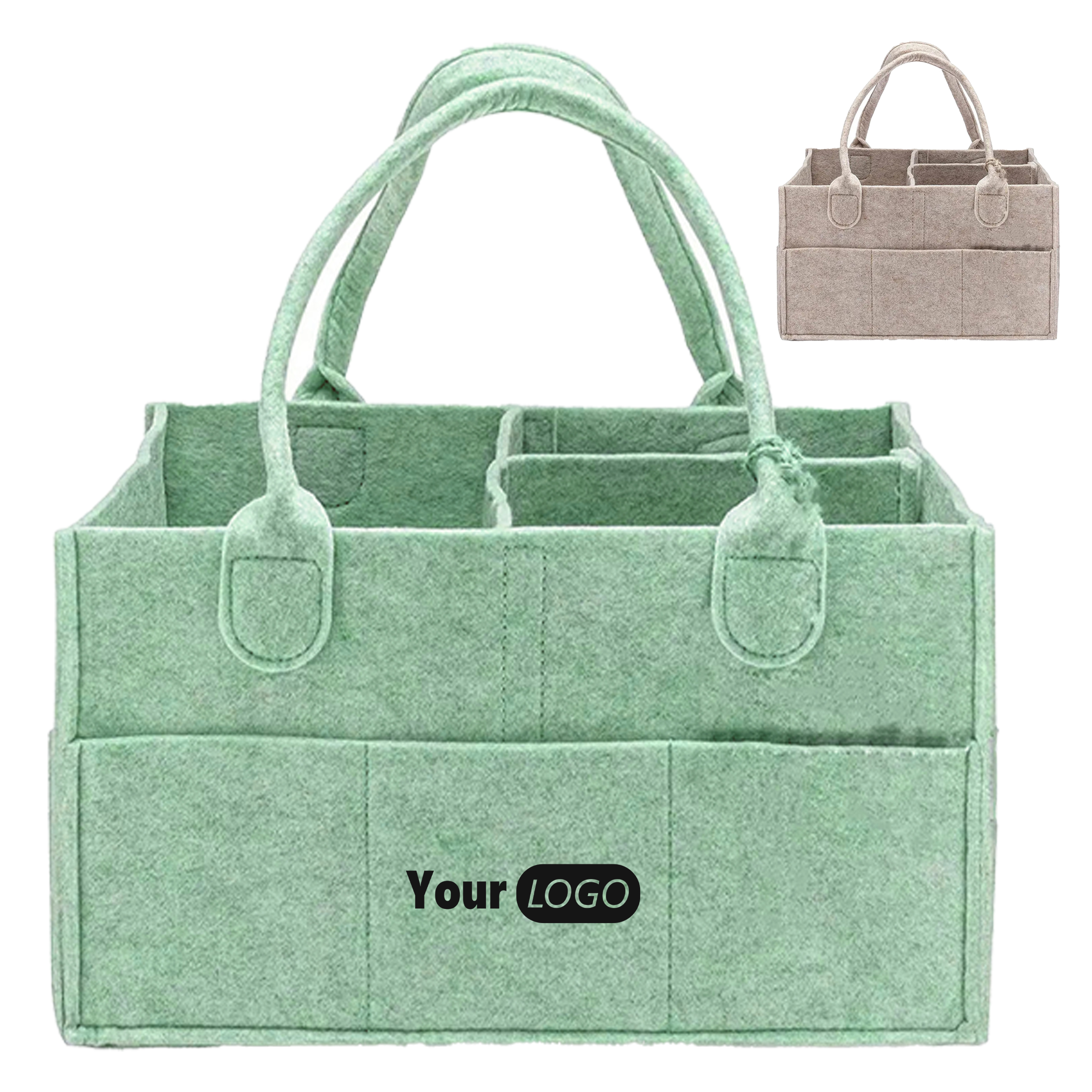 Felt Large Capacity Mommy Diaper Bag ?C Organized And Convenient 4