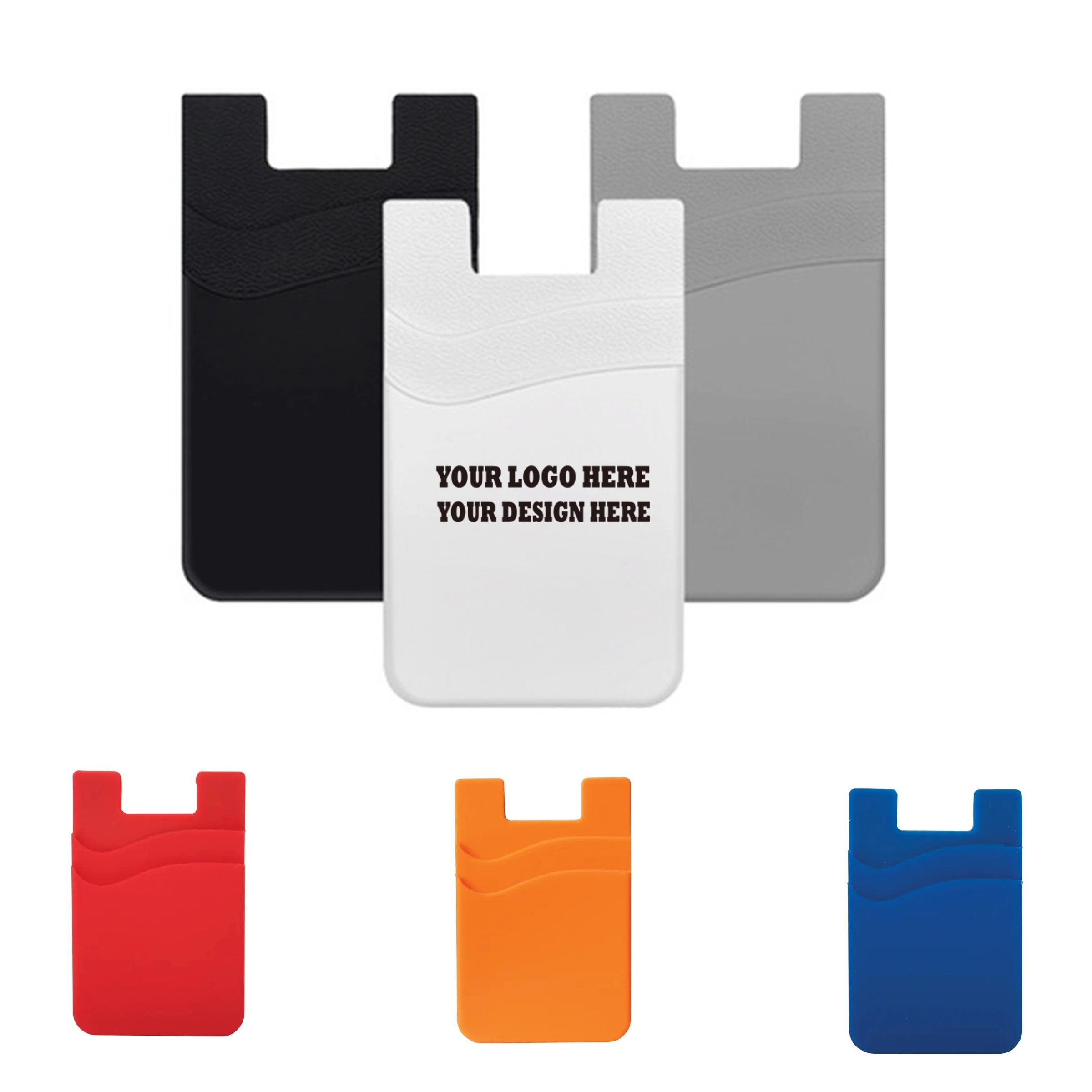 Dual Pocket Silicone Phone Wallet 4