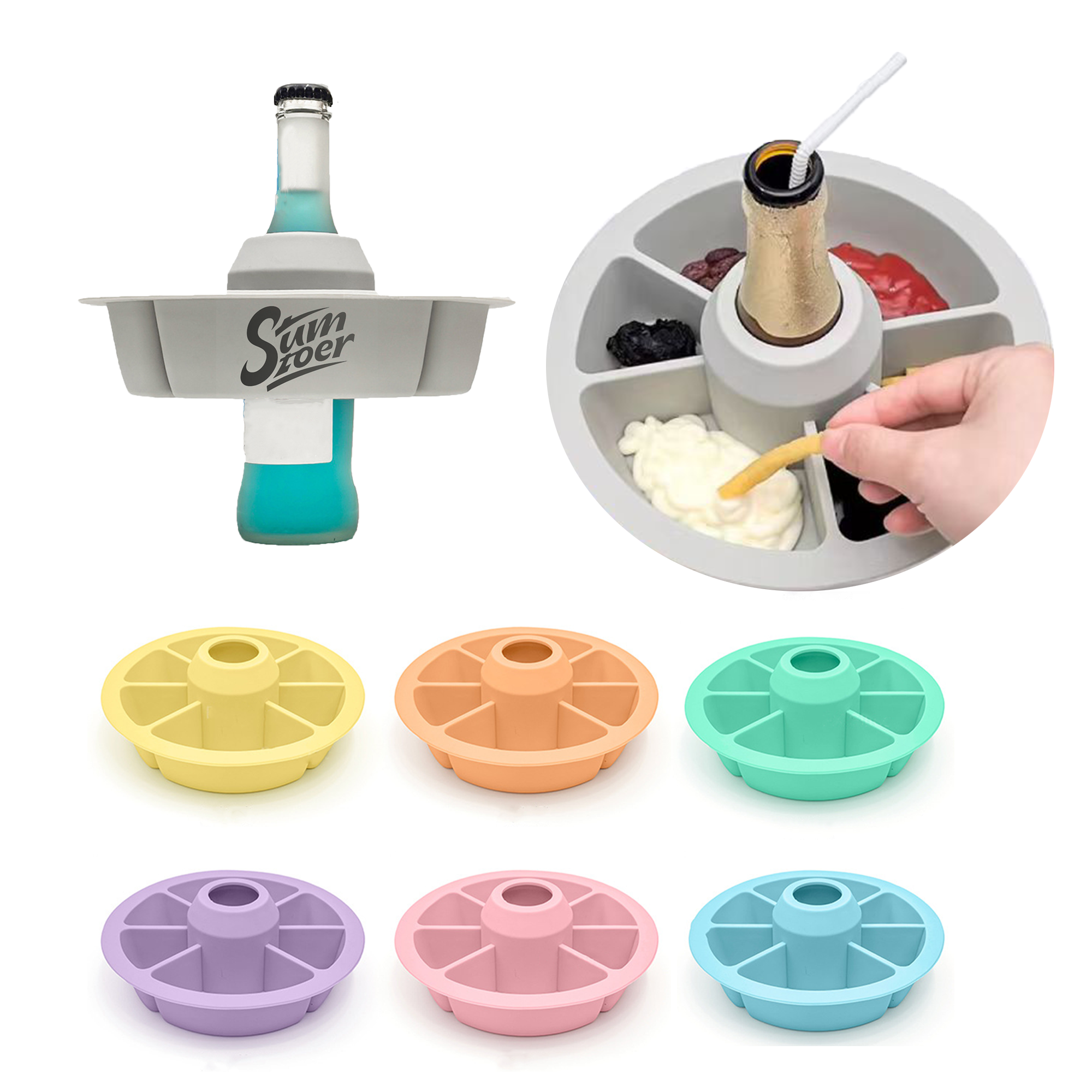 Snack Dish Made from Silicone for Brew Bottles 5