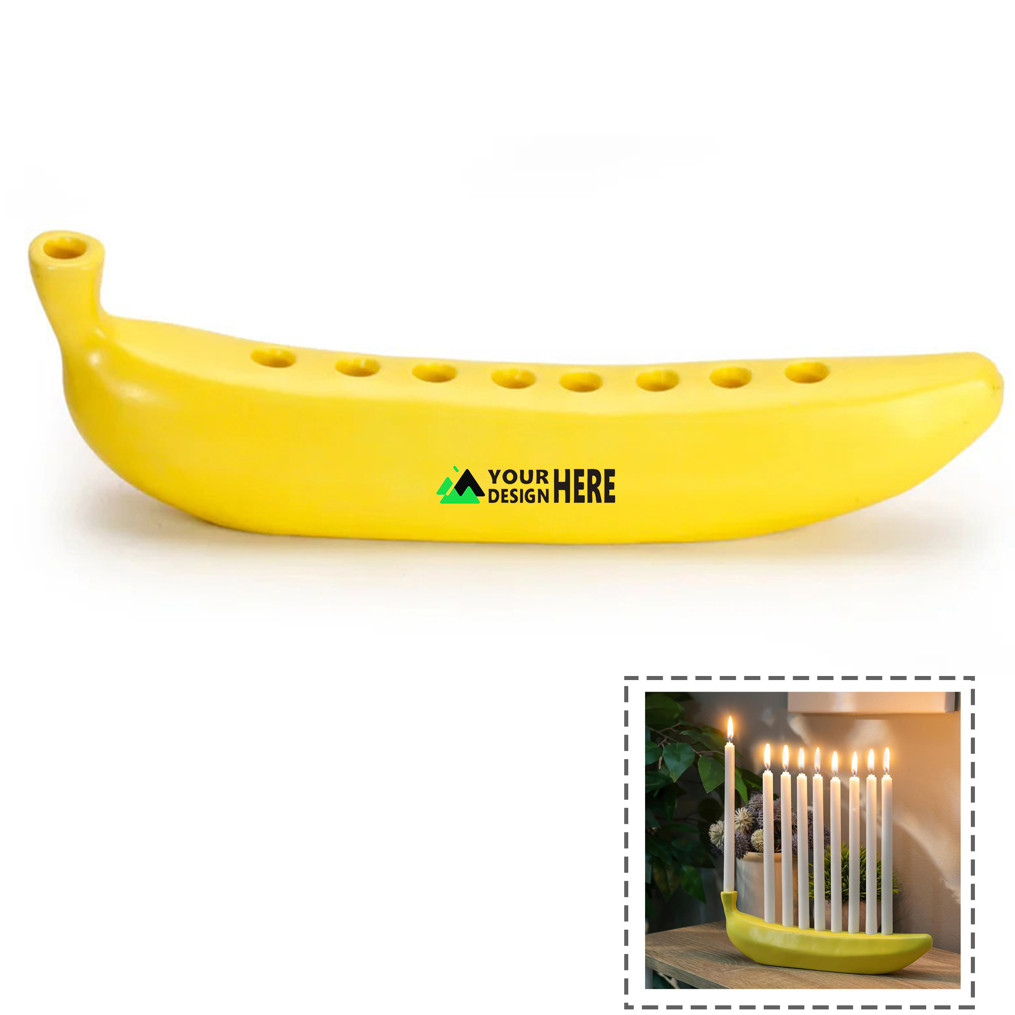 Ornaments Banana Candle Holder