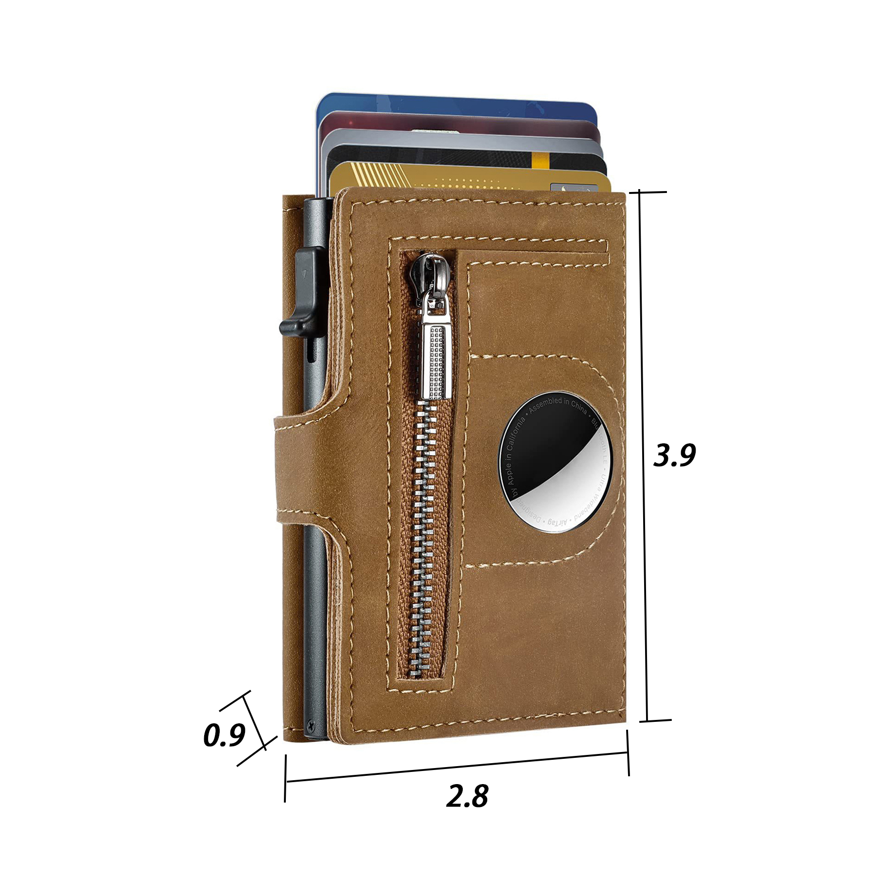 Genuine leather RFID anti-theft card holder 11