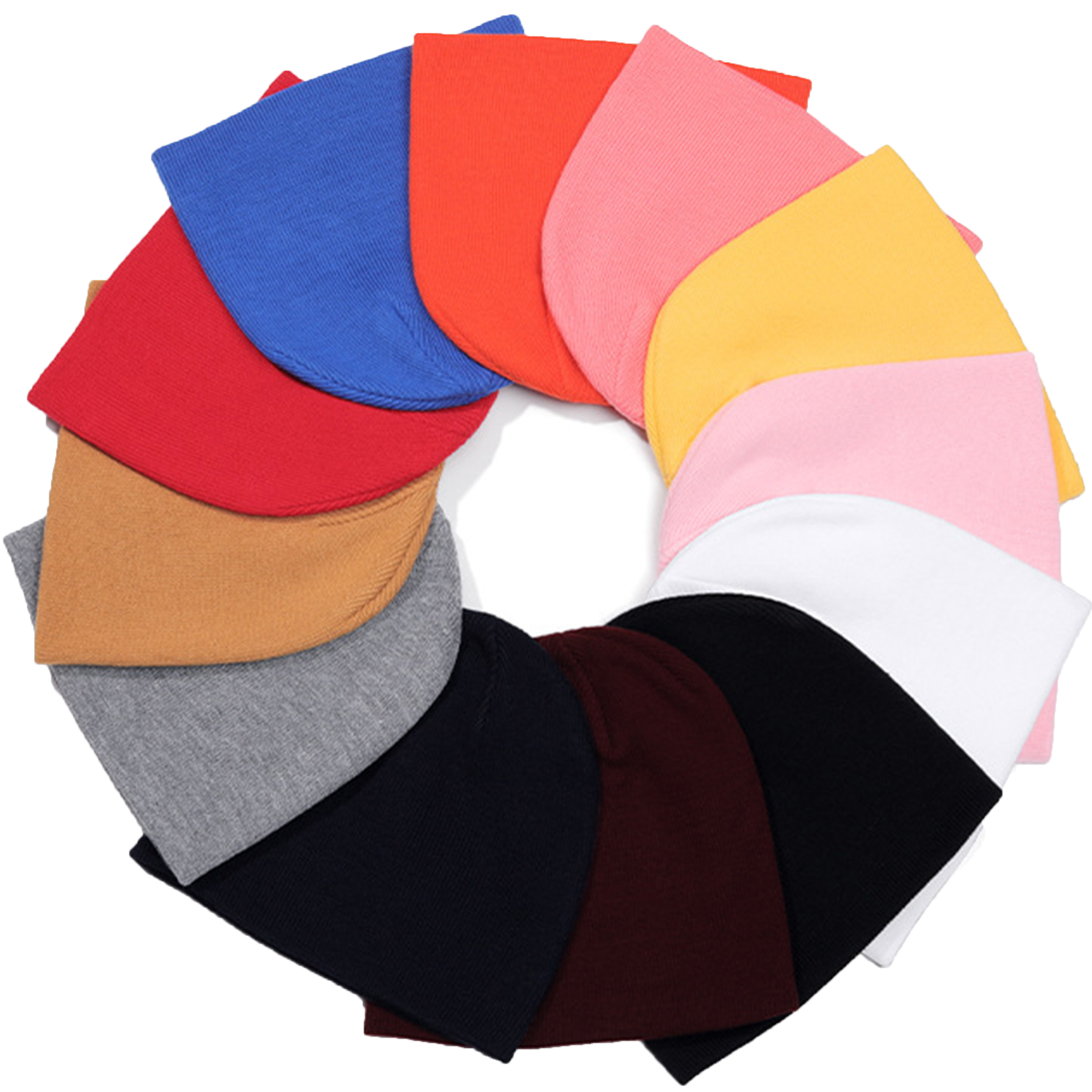 Assorted Colors Acrylic Soft And Warm Knitted Beanie 6