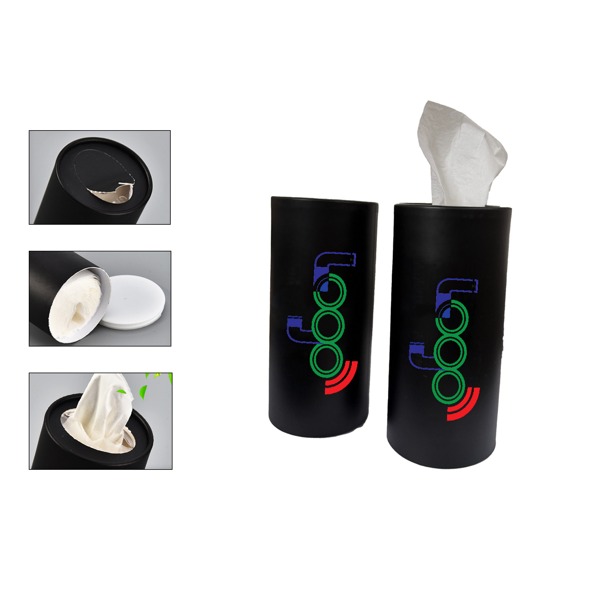 Cylinder Canister Tissue For Car