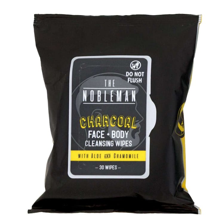 Men's Charcoal Face and Body Wipes - 30 Count 3