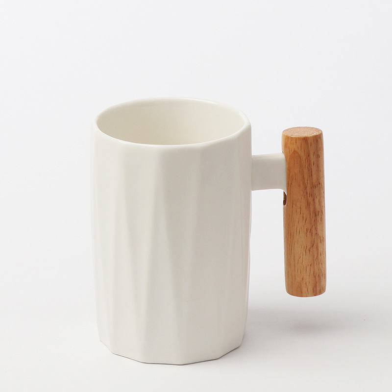 11oz Wood Handle Ceramic Mug For Custom Printing 8