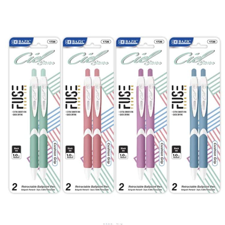 Fuse Tech Ink Retractable Pens 2pk 3