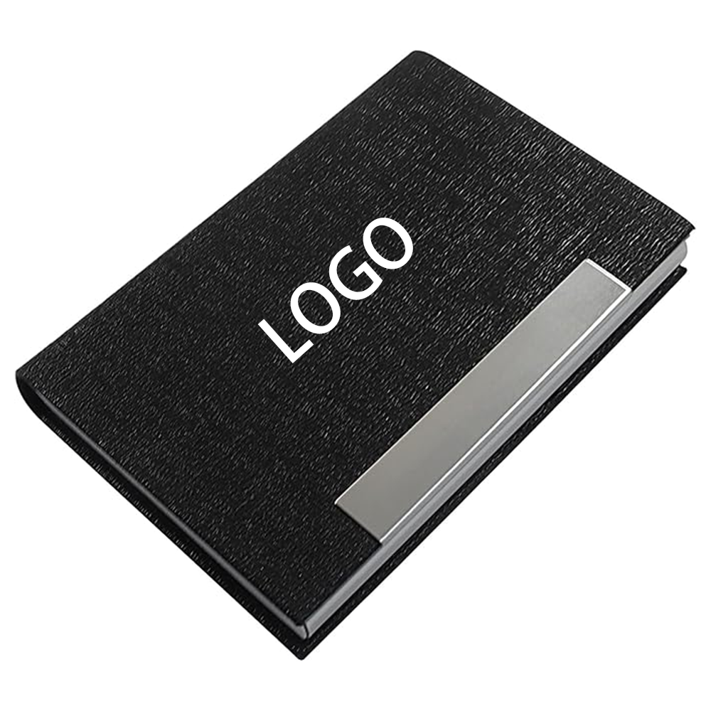 Flip-Top Stainless Steel Business Card Holder