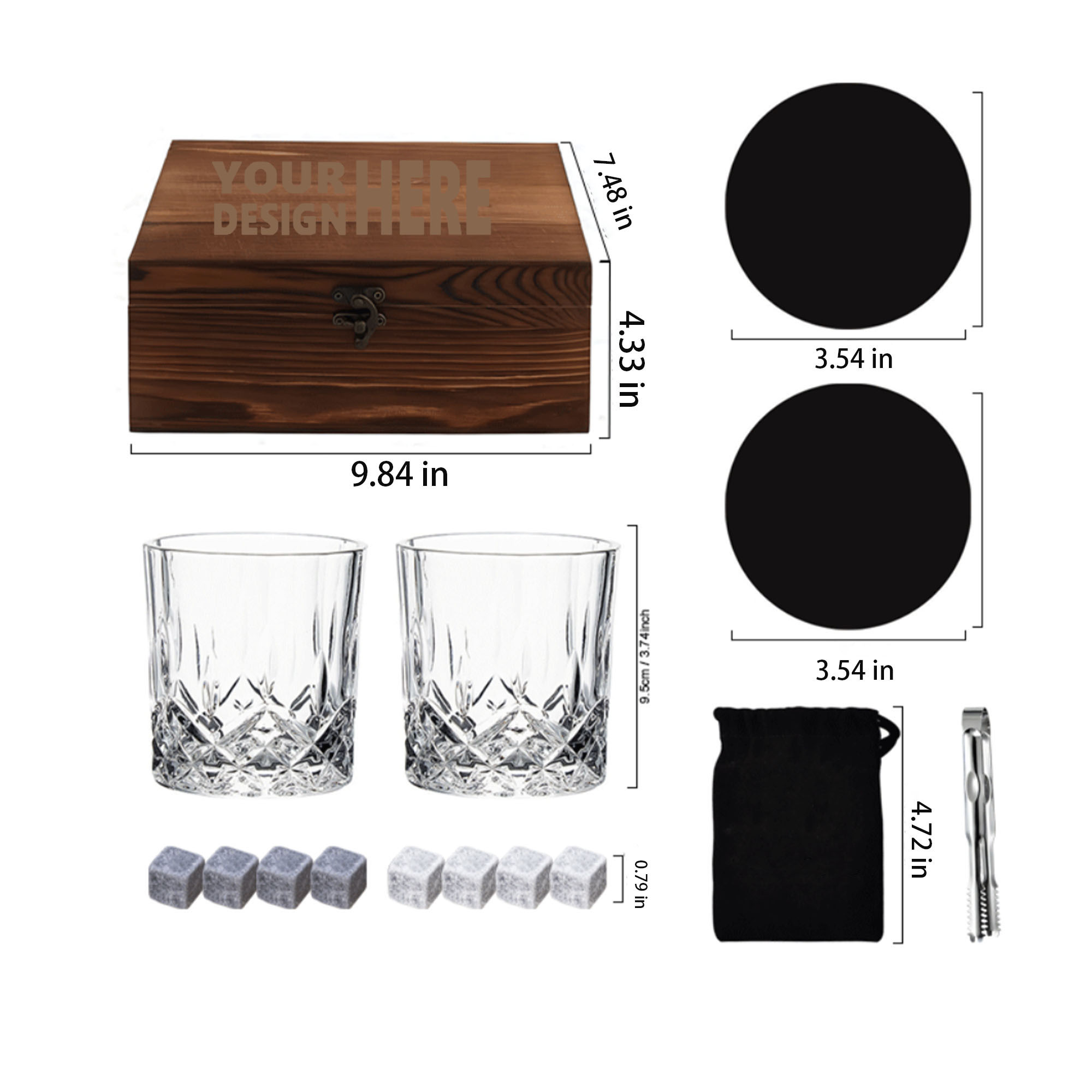 Premium Whiskey Bar Accessory Gift Set 2