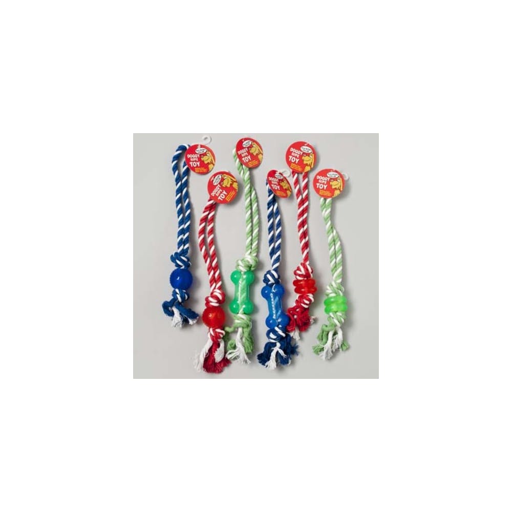 Dog Chew Toys - Rope & Rubber Assorted Colors 3