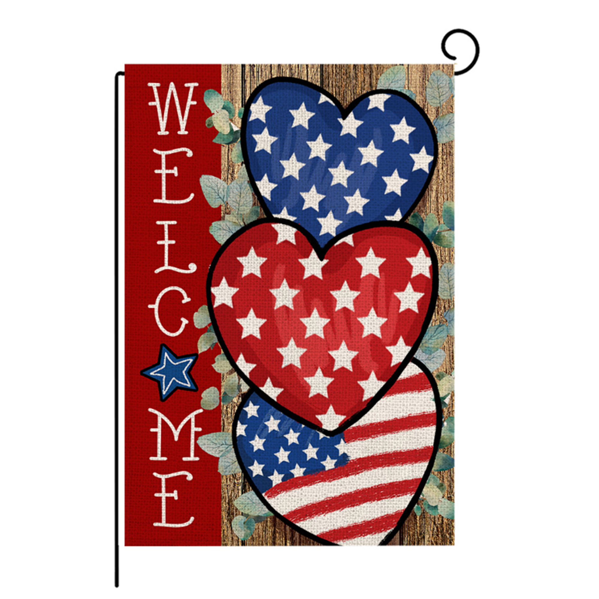 Printed Linen Polyester Decorative Flag 22