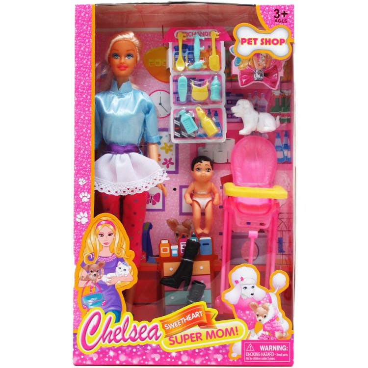 Chelsea Super Mom Fashion Dols - 11.5" 3