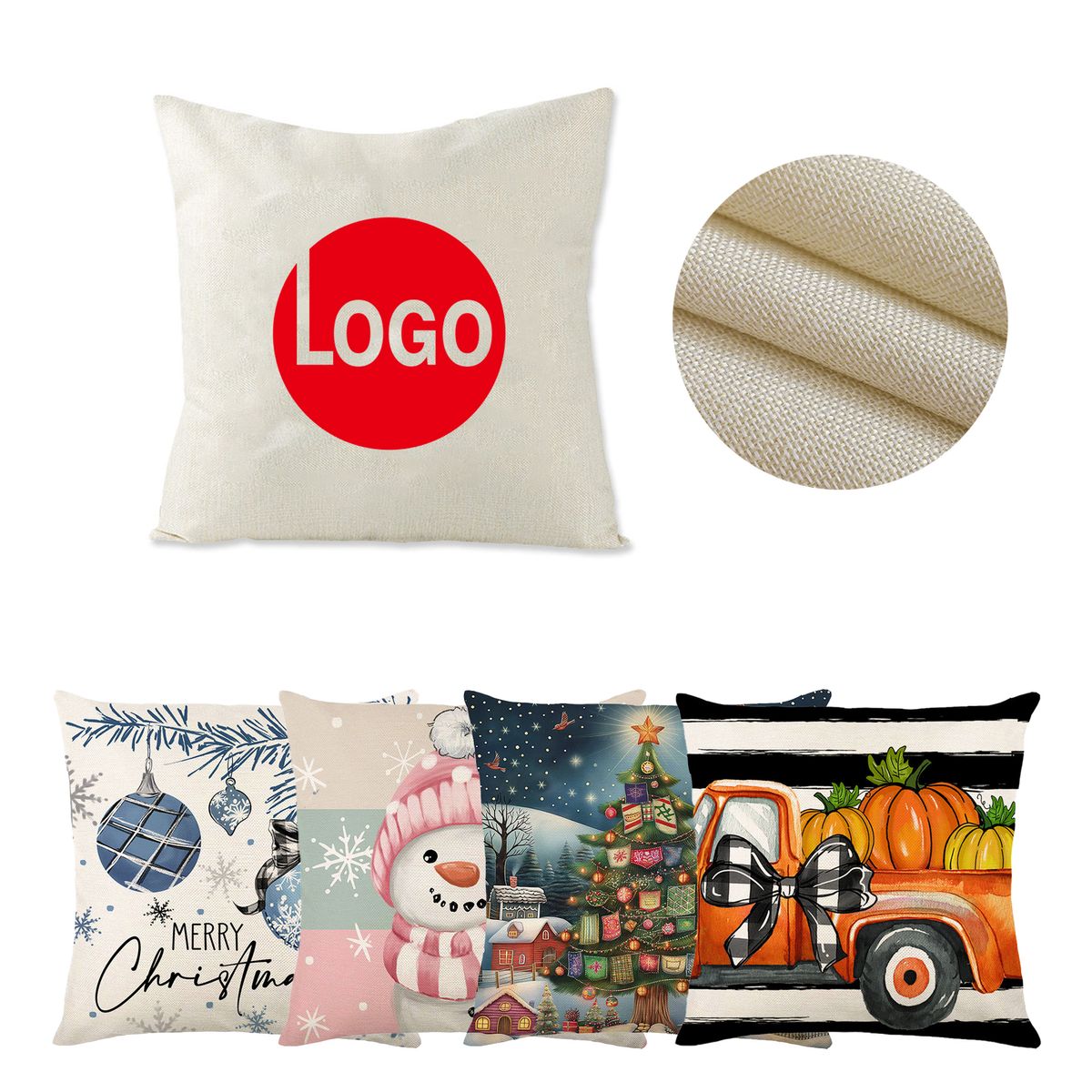 High-Quality Linen Pillowcase with Hidden Zipper