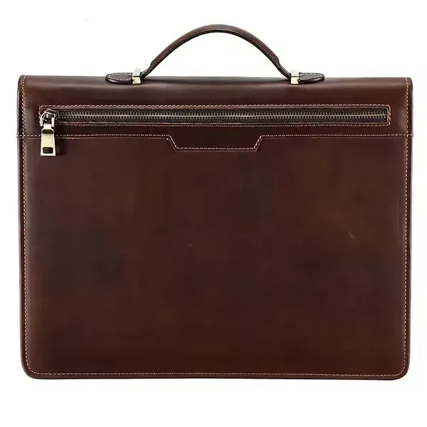 Genuine Leather Padfolio Business Planner Bag