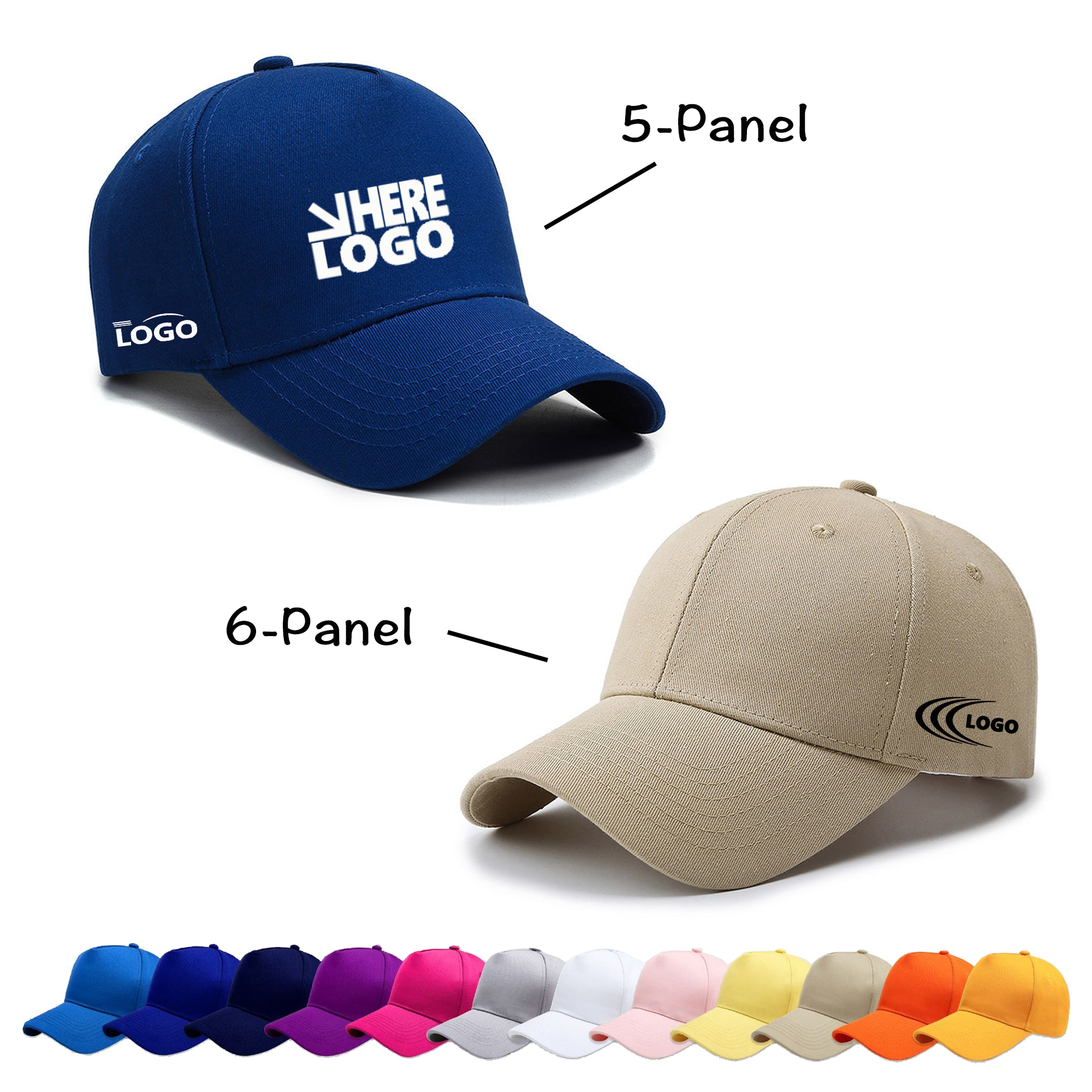 Custom Cotton Twill Cap - Embroidered Logo