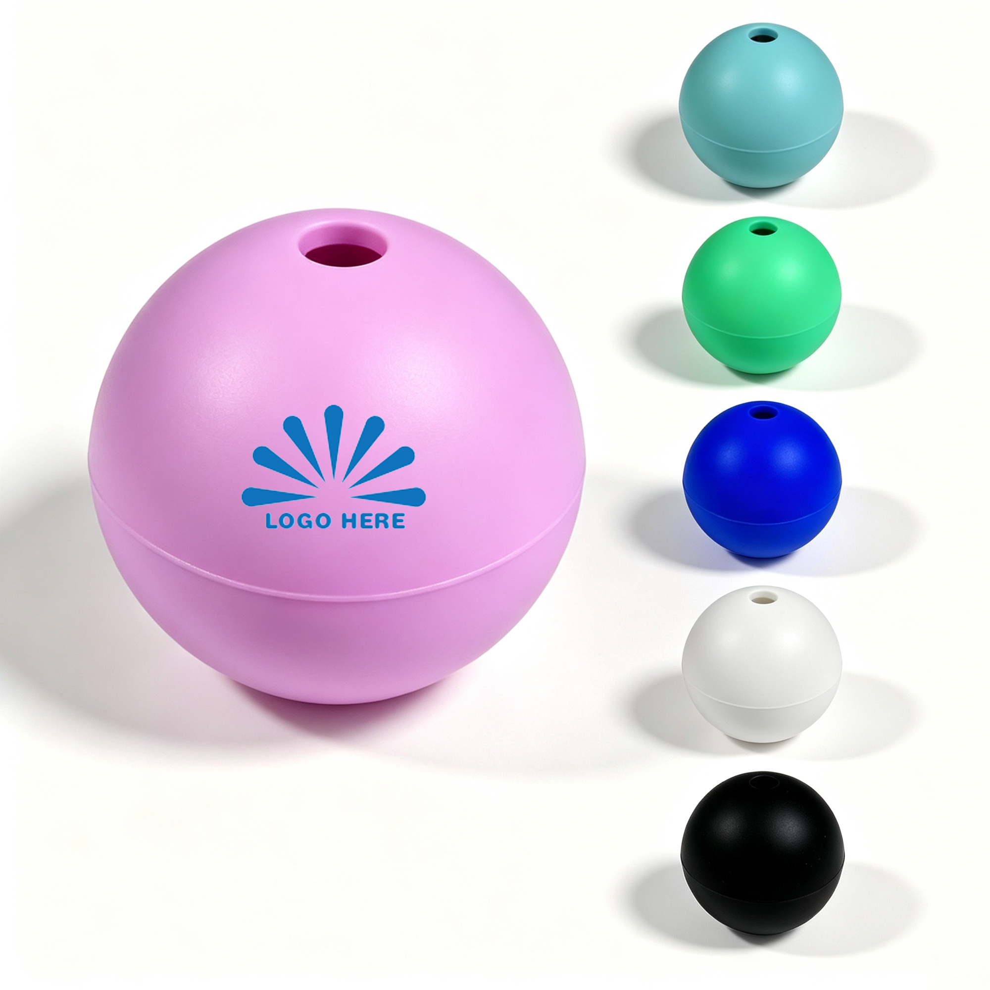 Silicone Sphere Ice Tray for Large Round Cubes 3