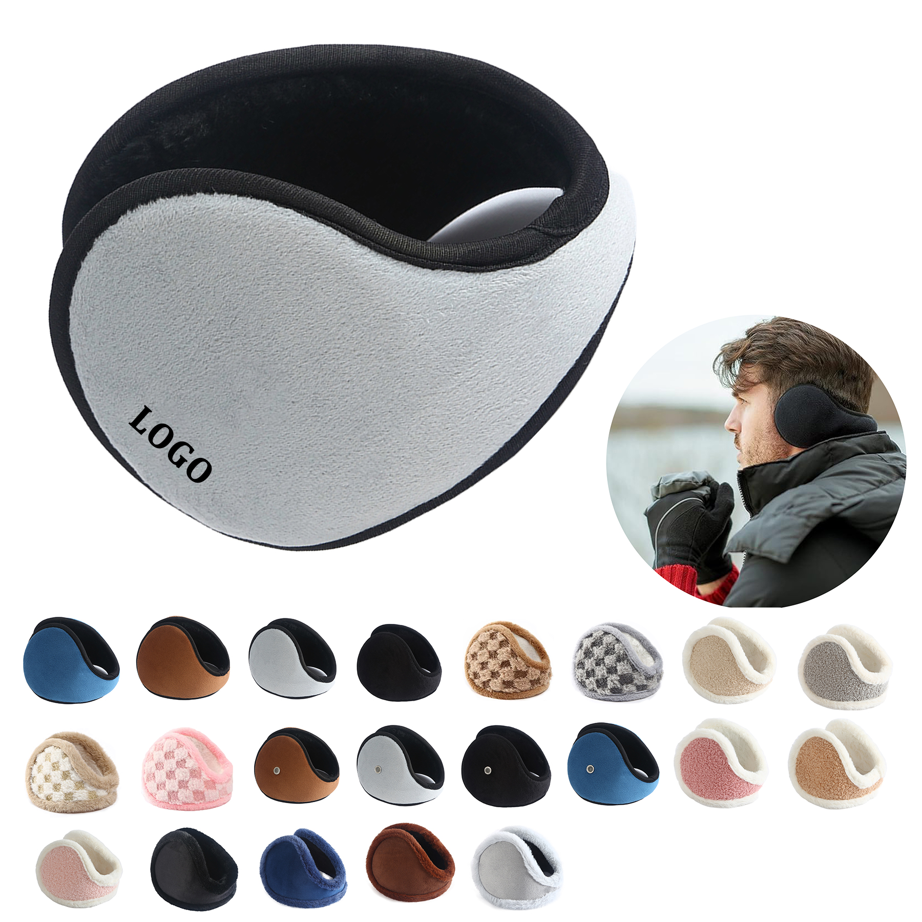 Winter behind the head design Ear Warmer 15
