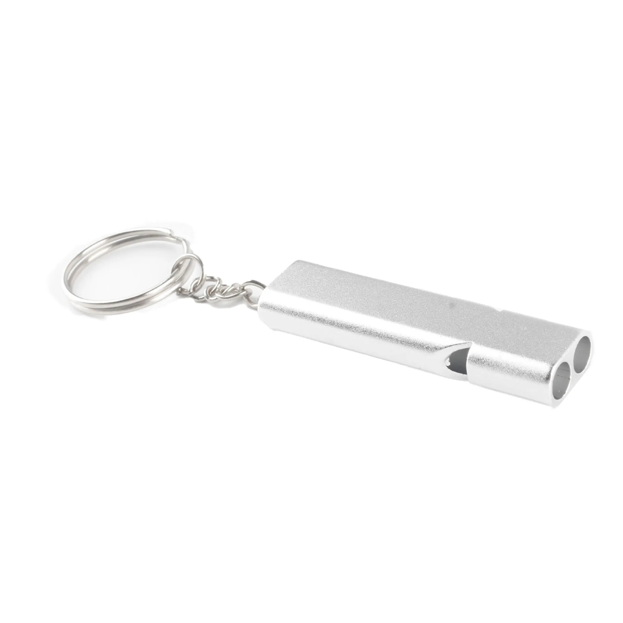 MOQ 10 Double Hole High Frequency Aluminum Alloy Whistle 22