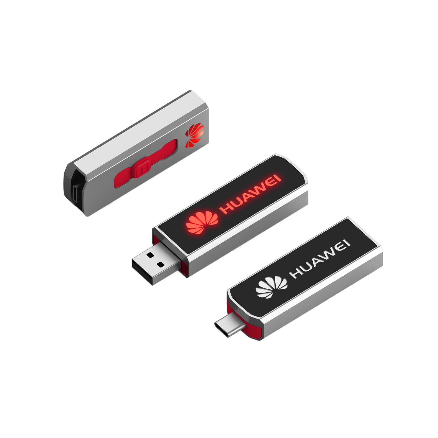 Type-C LED Light Up OTG USB Flash Drive 11