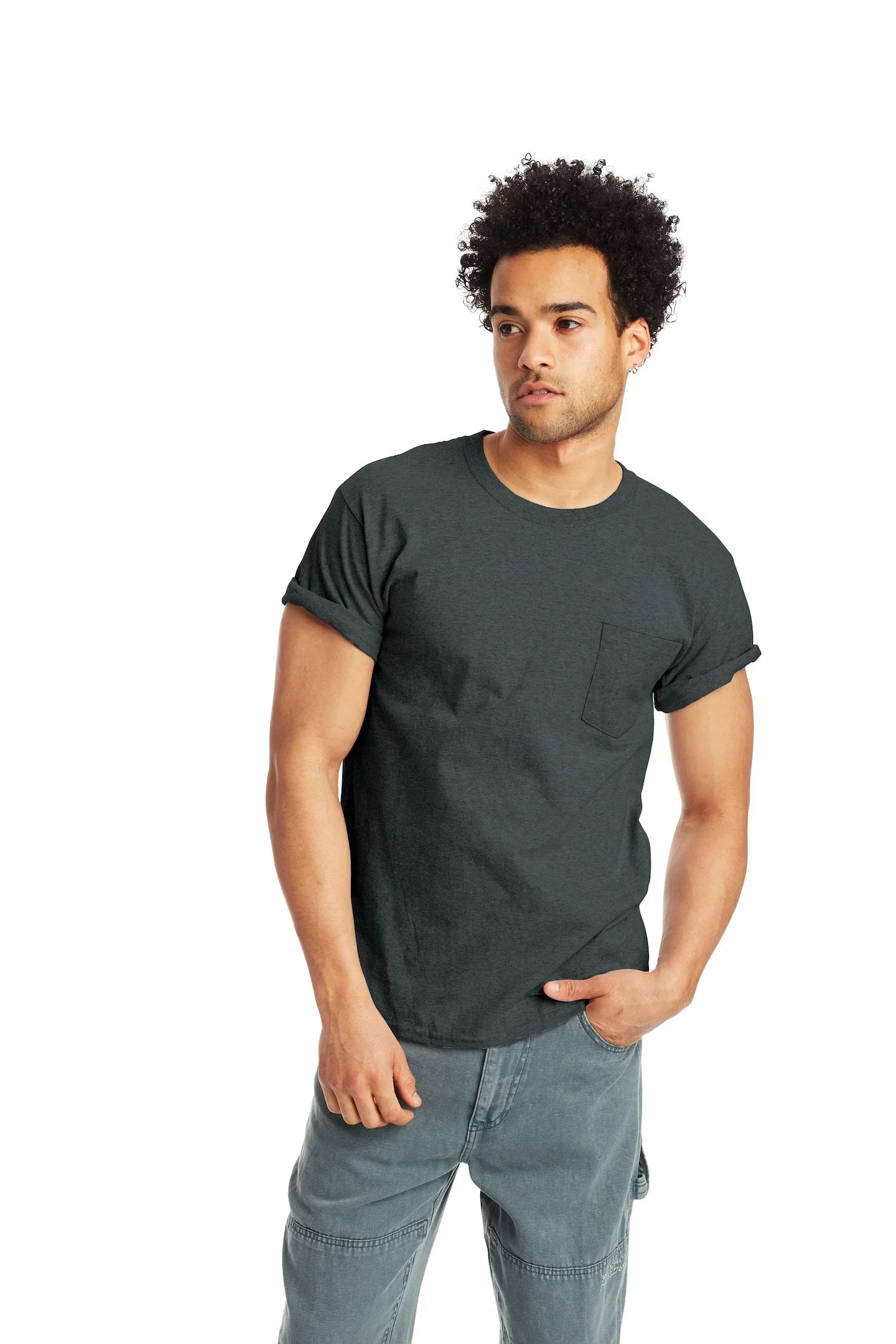 Hanes Authentic-T T-Shirt with Pocket 28