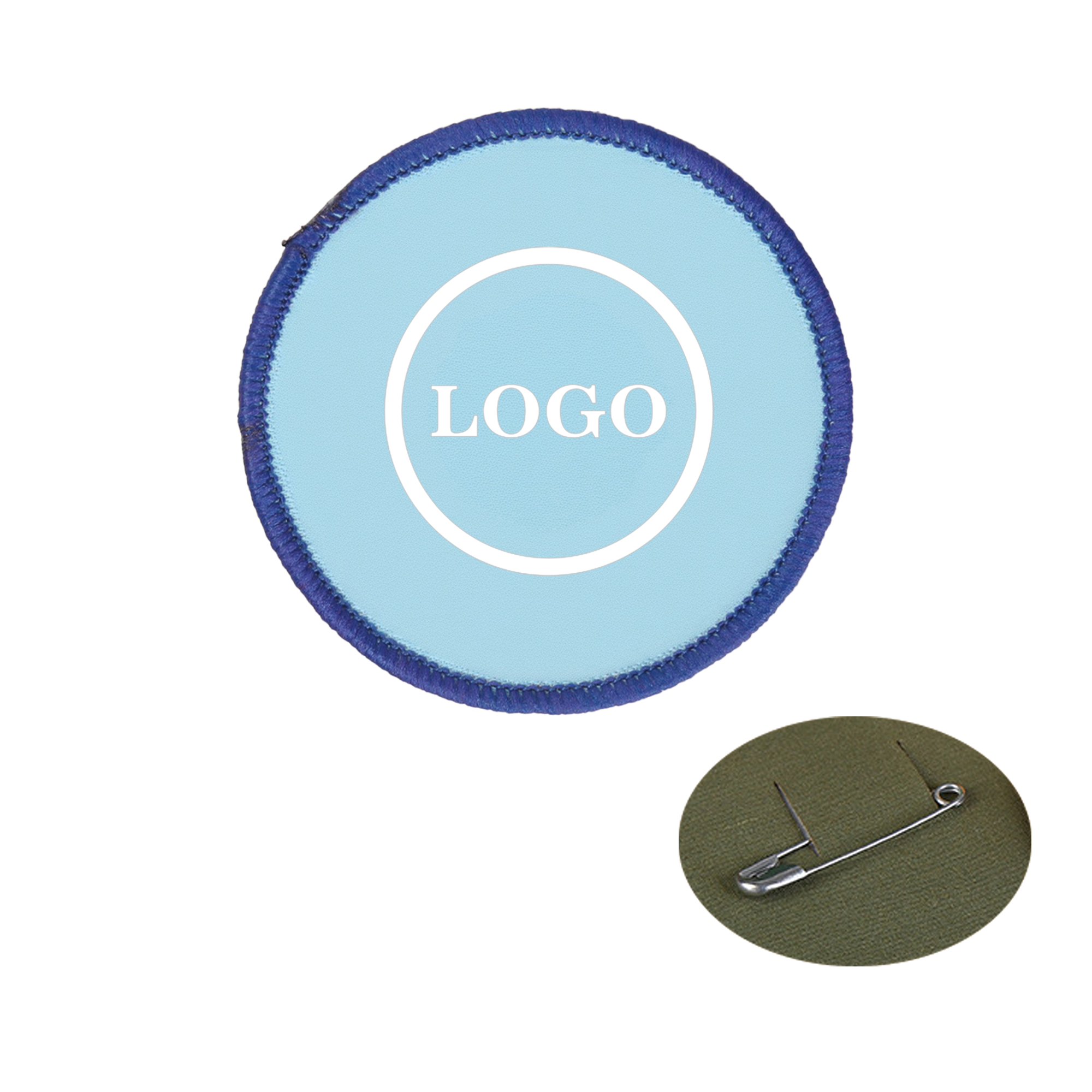 Customized Woven Label Round Badge Armband