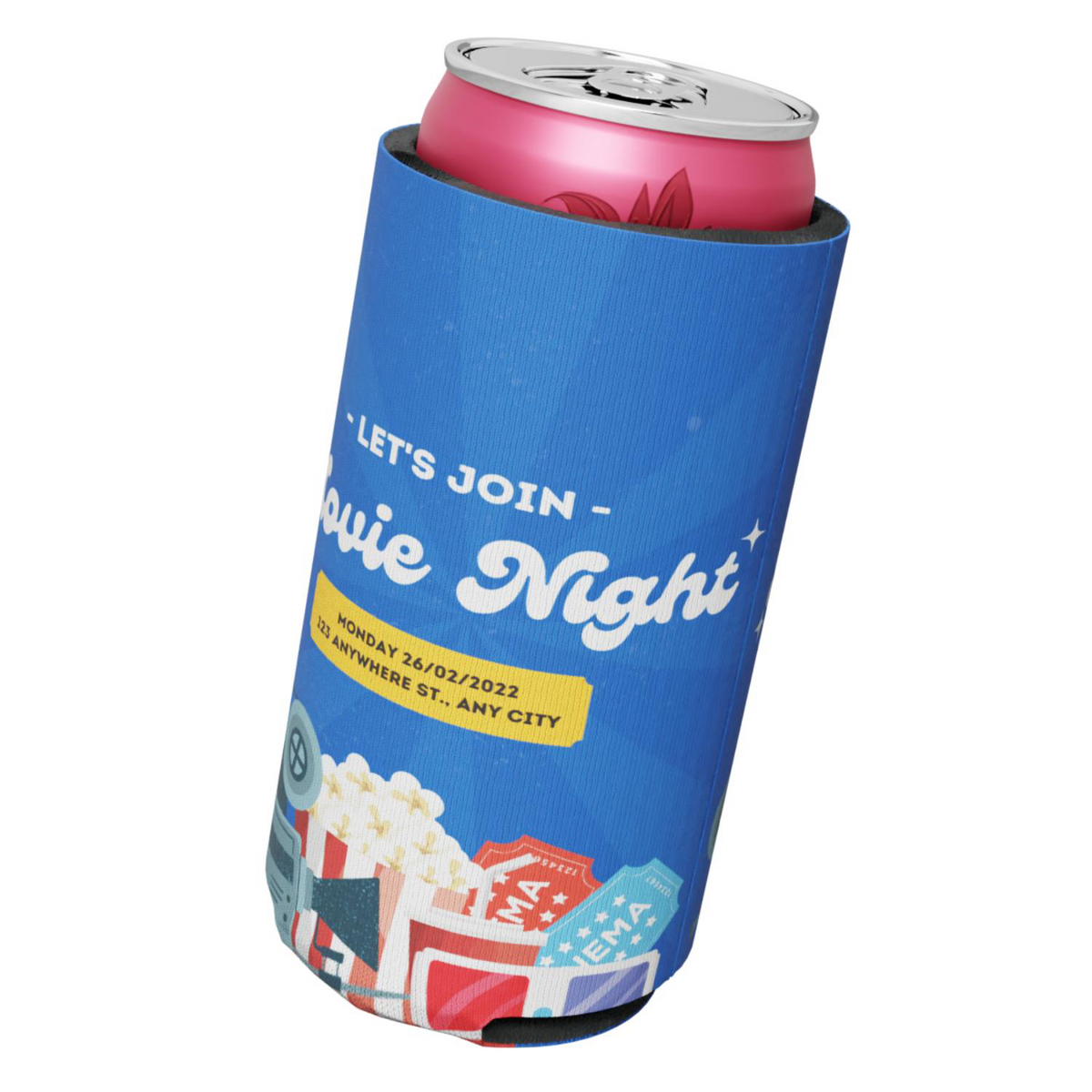 Premium 24 oz Full Color Tall Boy Foam Can Cooler BB019