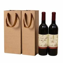 Kraft Paper Wine Bottle Gift Bags
