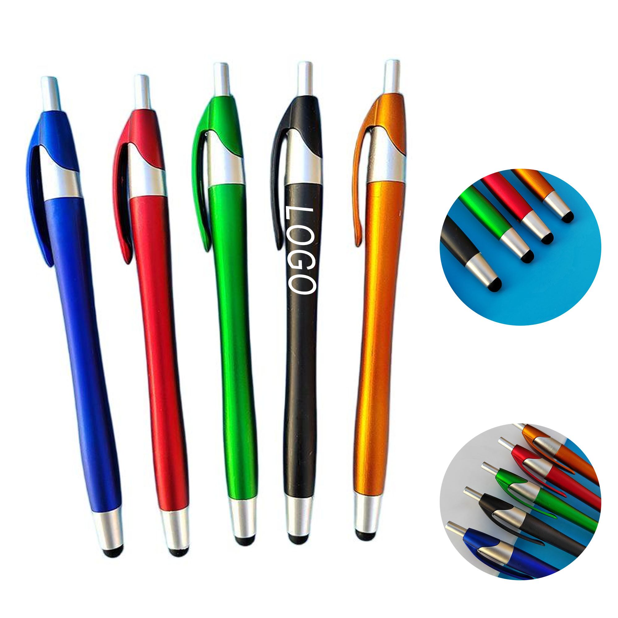 2In1 Stylus Ballpoint Pen W/ Clip