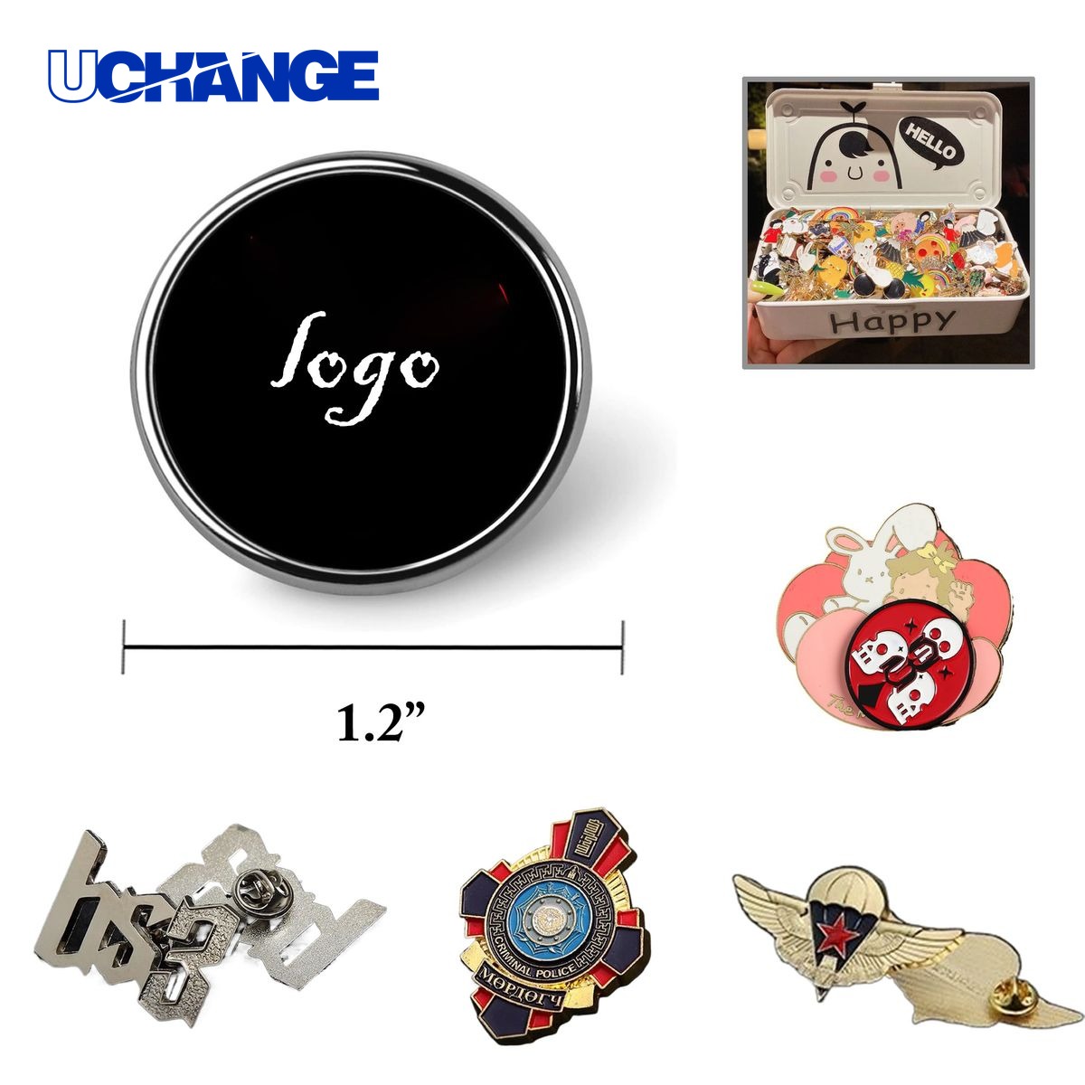 Badge Holder with Removable Clip and Lanyard