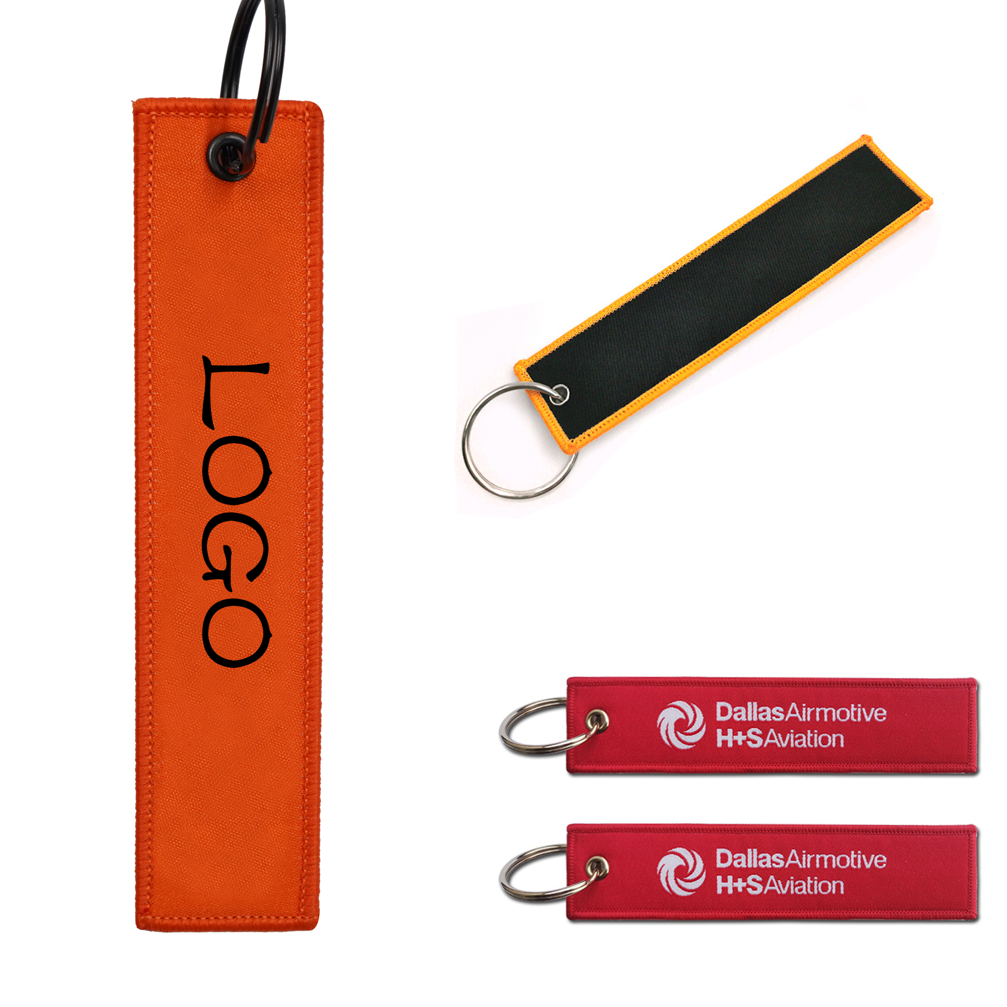 Weave Label Keychain