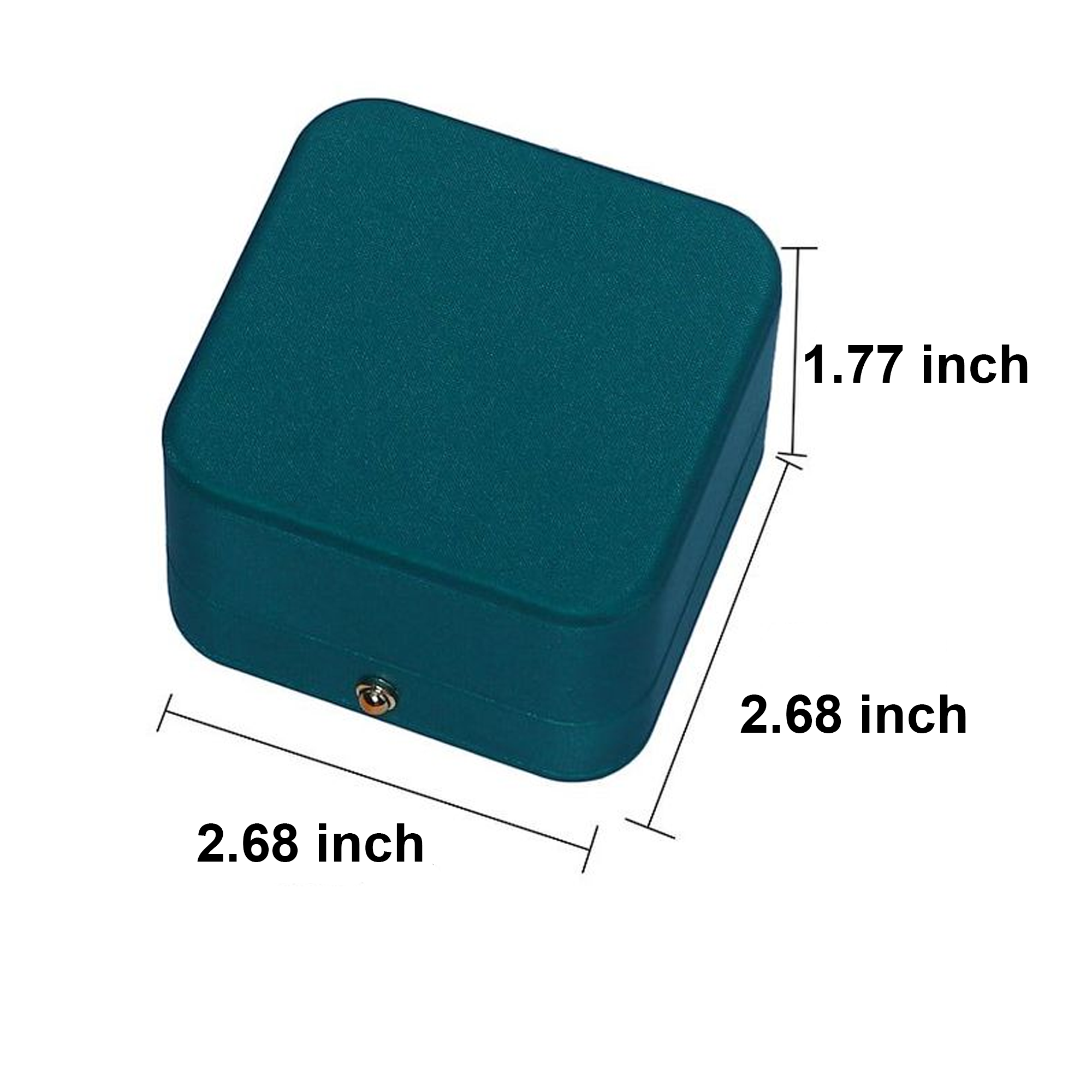 Pu Rounded Ring Box With Customised Logo 6