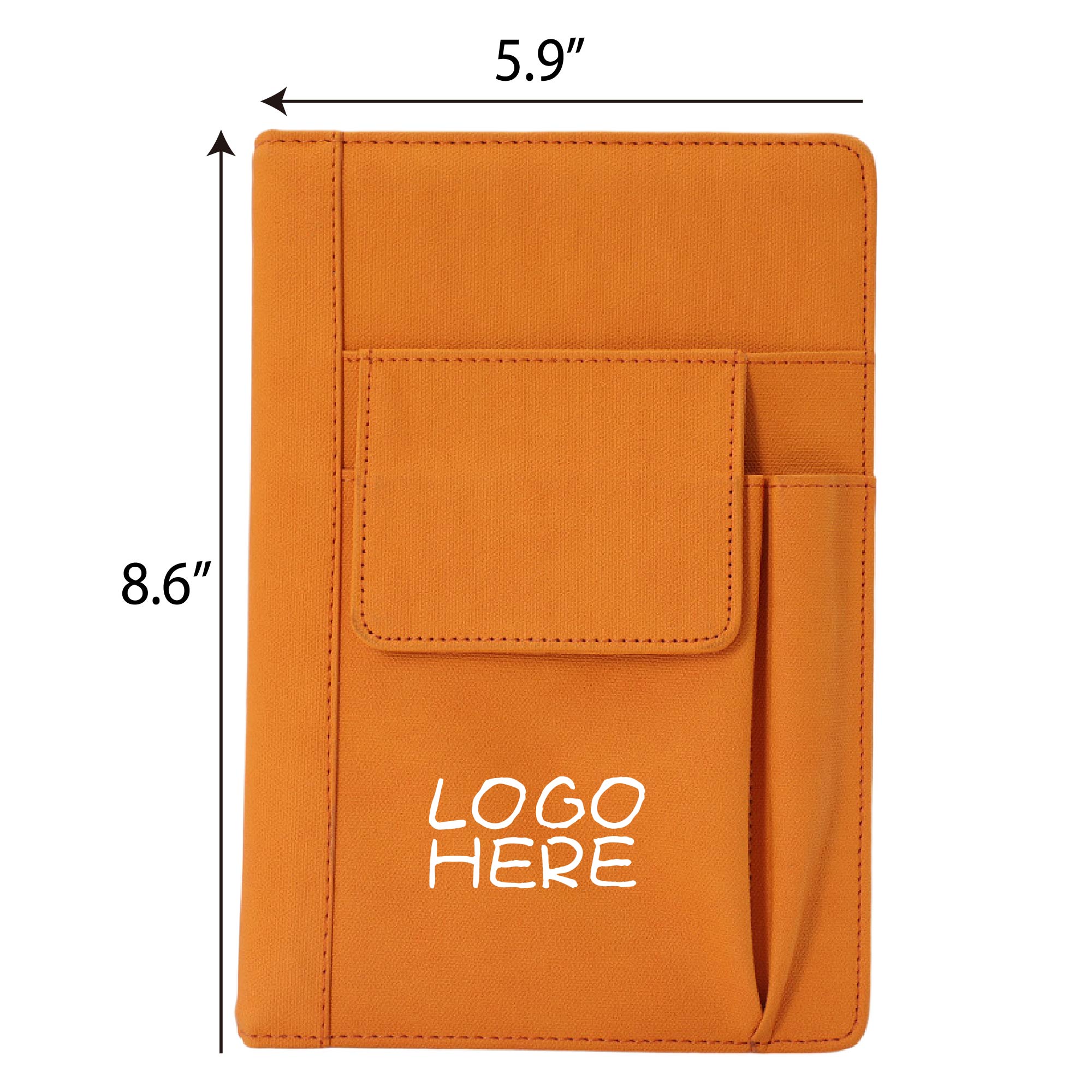 A5 PU Leather Notebook w/Front Pockets 5