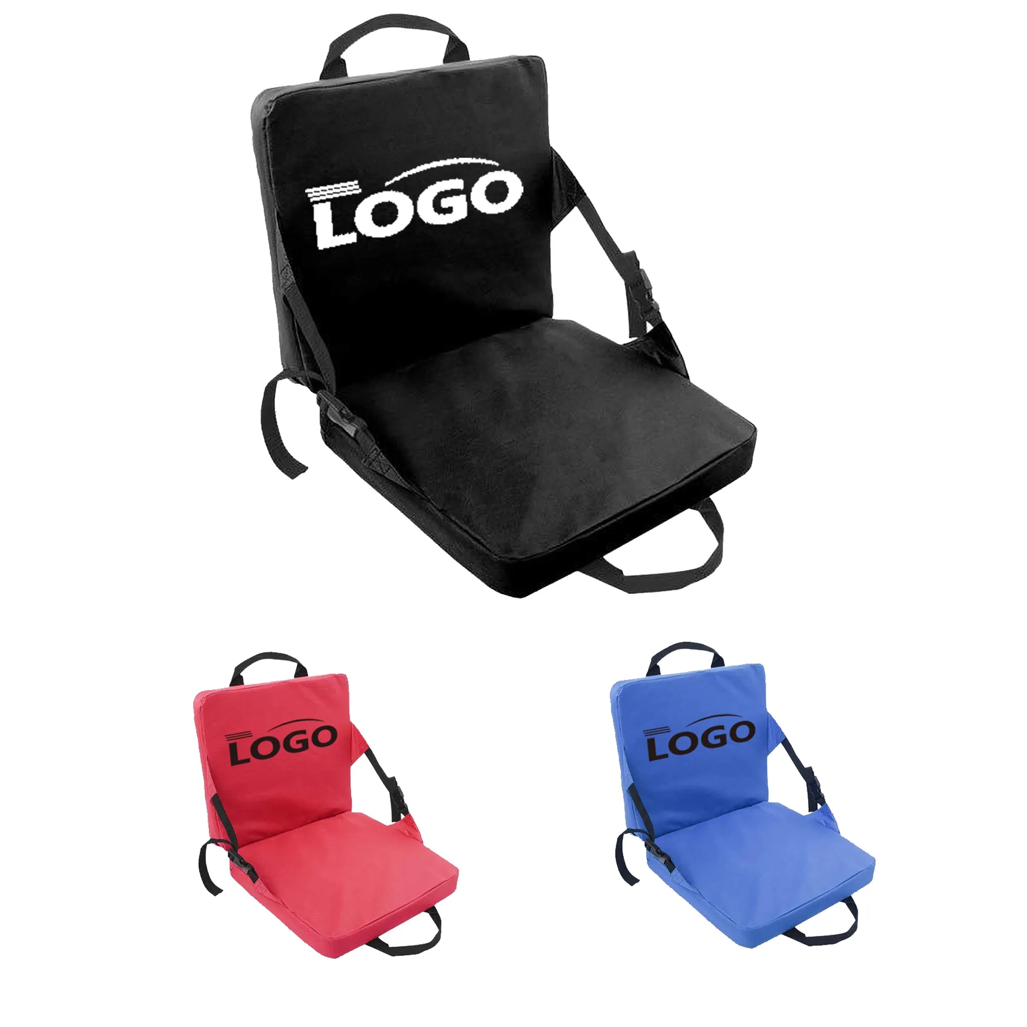 Portable Folding Support Pocket Stadium seat Camping Travel 12