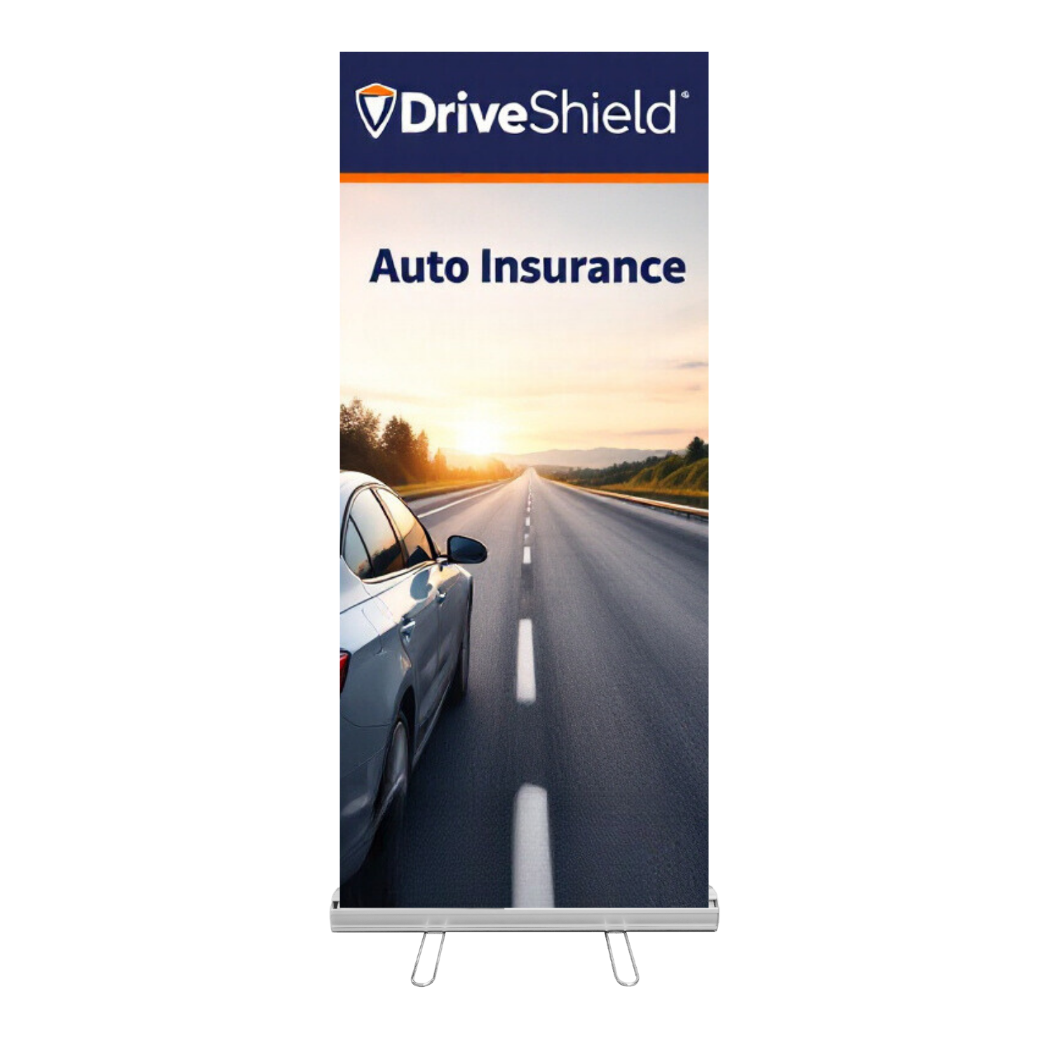 33"W x 82”H Height Adjustable Retractable Banner