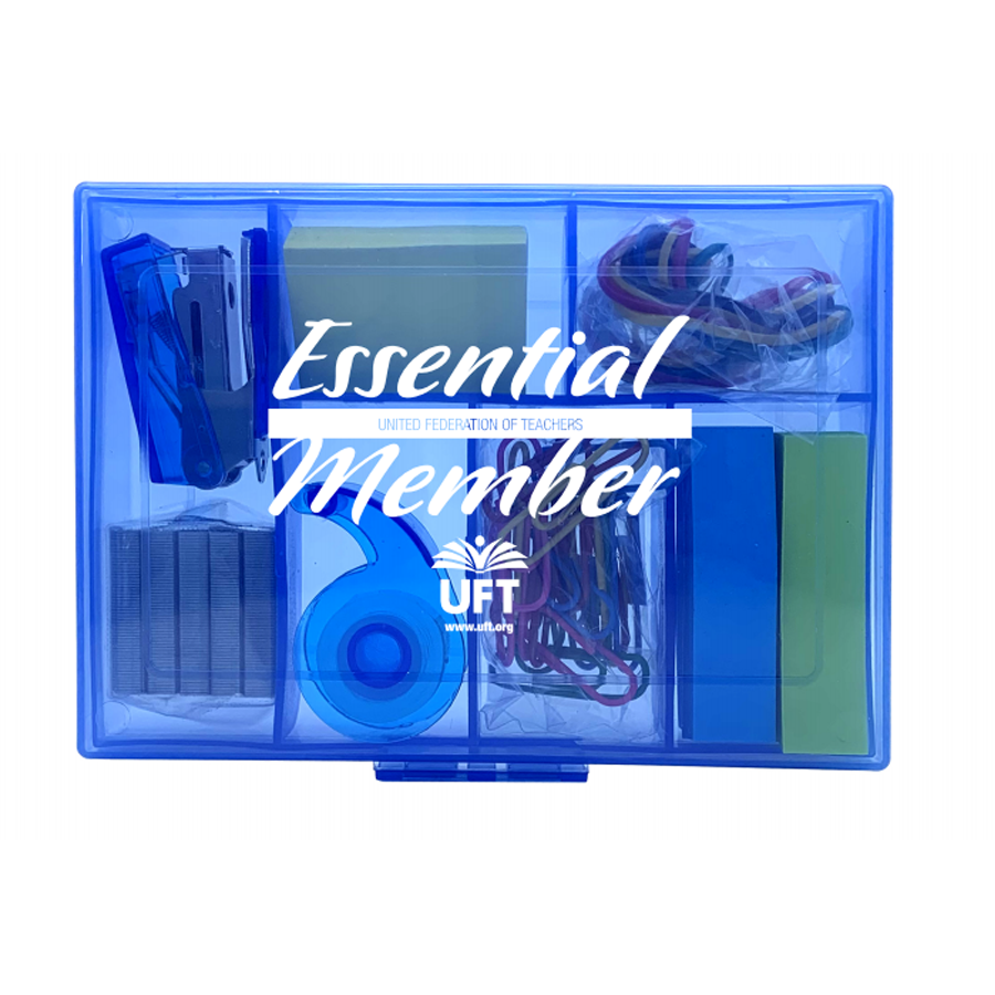Back To School / Office Kit With Stapler, Staples, Sticky Notes, Rubber Bands, Paper Clips, And Tape 19