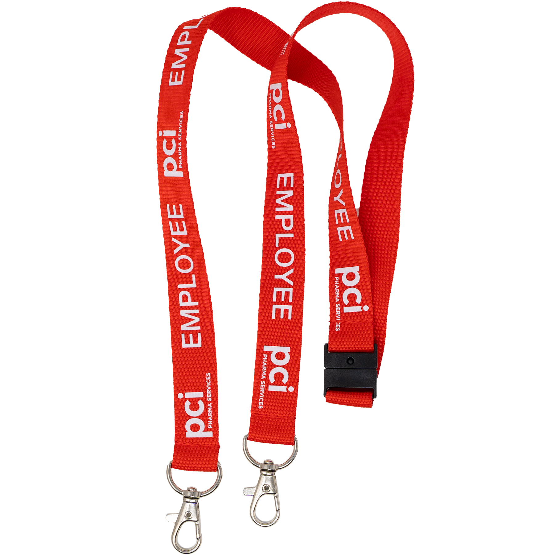 Silkscreened Flat Polyester Lanyard: 3/4" W x 36" L 26