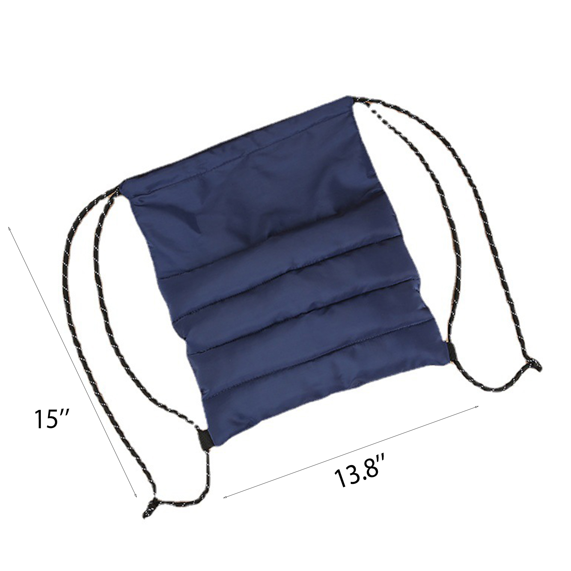Puffy Cinch Top Backpack Quilted Drawstring Pouch 7